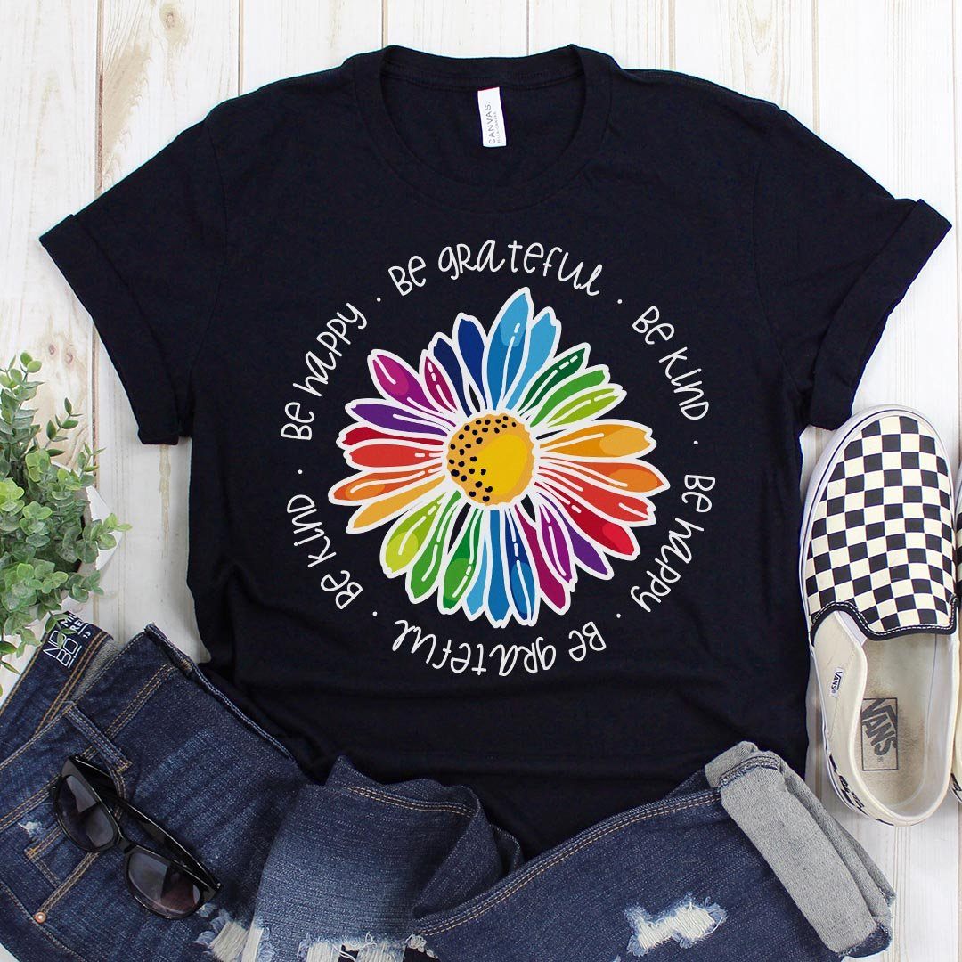 Gail's Rainbow Kindness Daisy Unisex Tees and Tanks