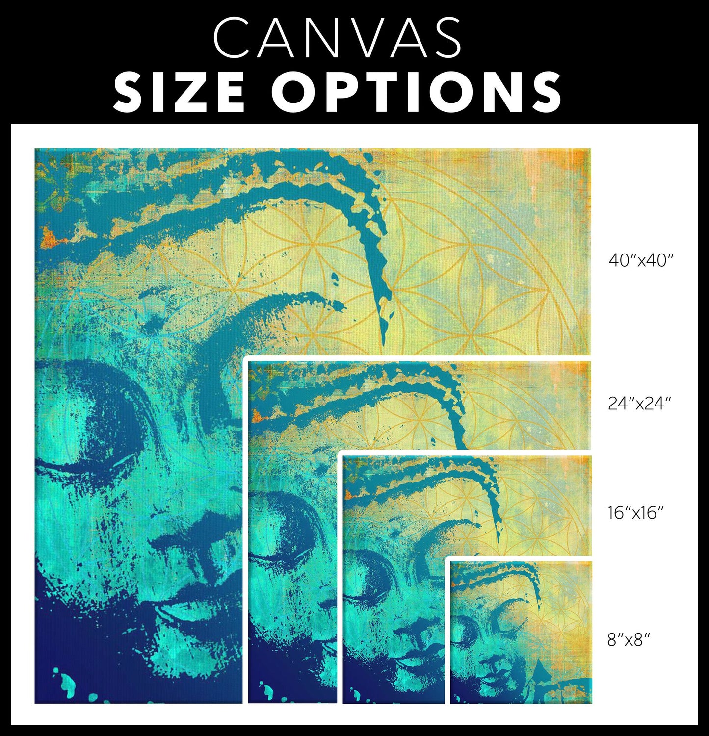 Tree Of Life Buddha Canvas Print