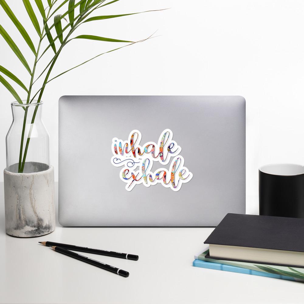 Inhale Exhale Inspirational Sticker