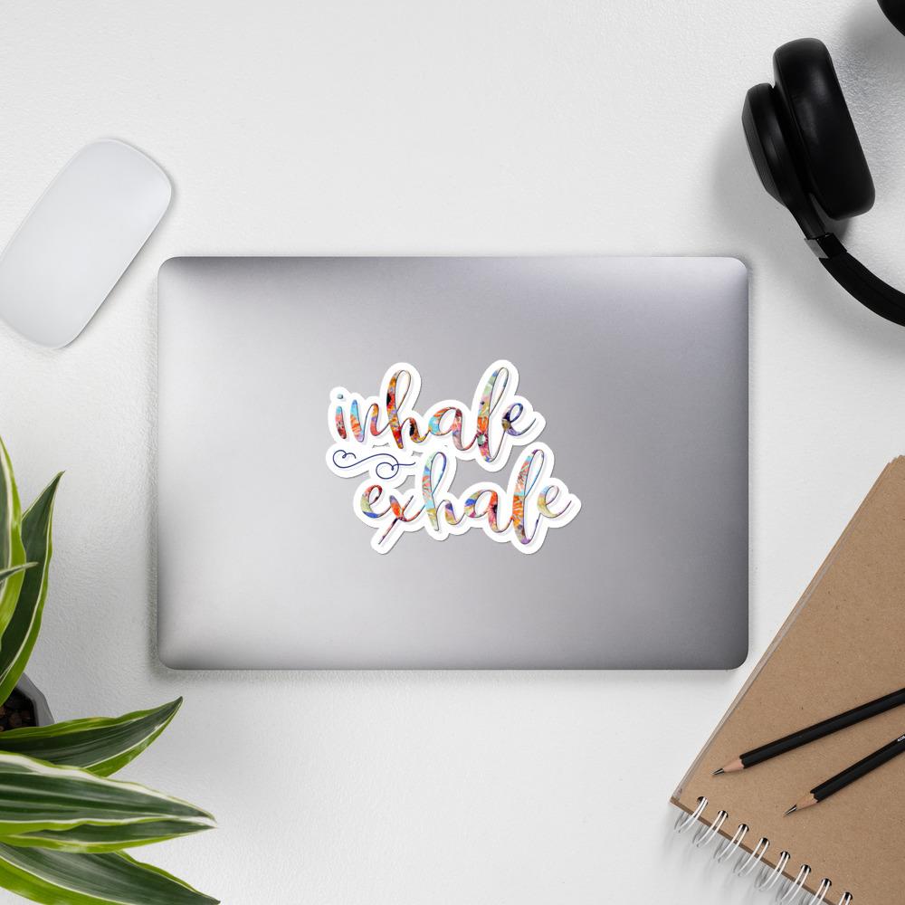 Inhale Exhale Inspirational Sticker