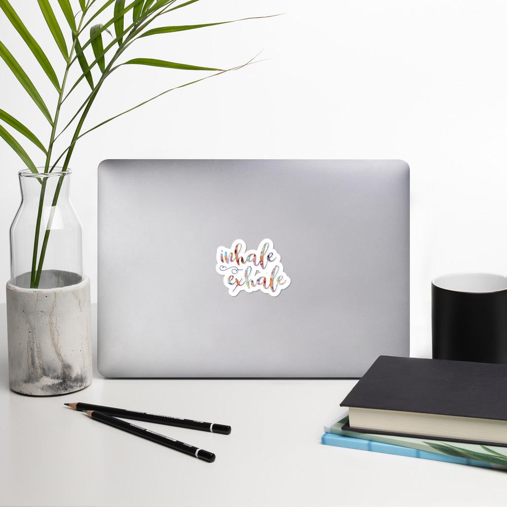 Inhale Exhale Inspirational Sticker