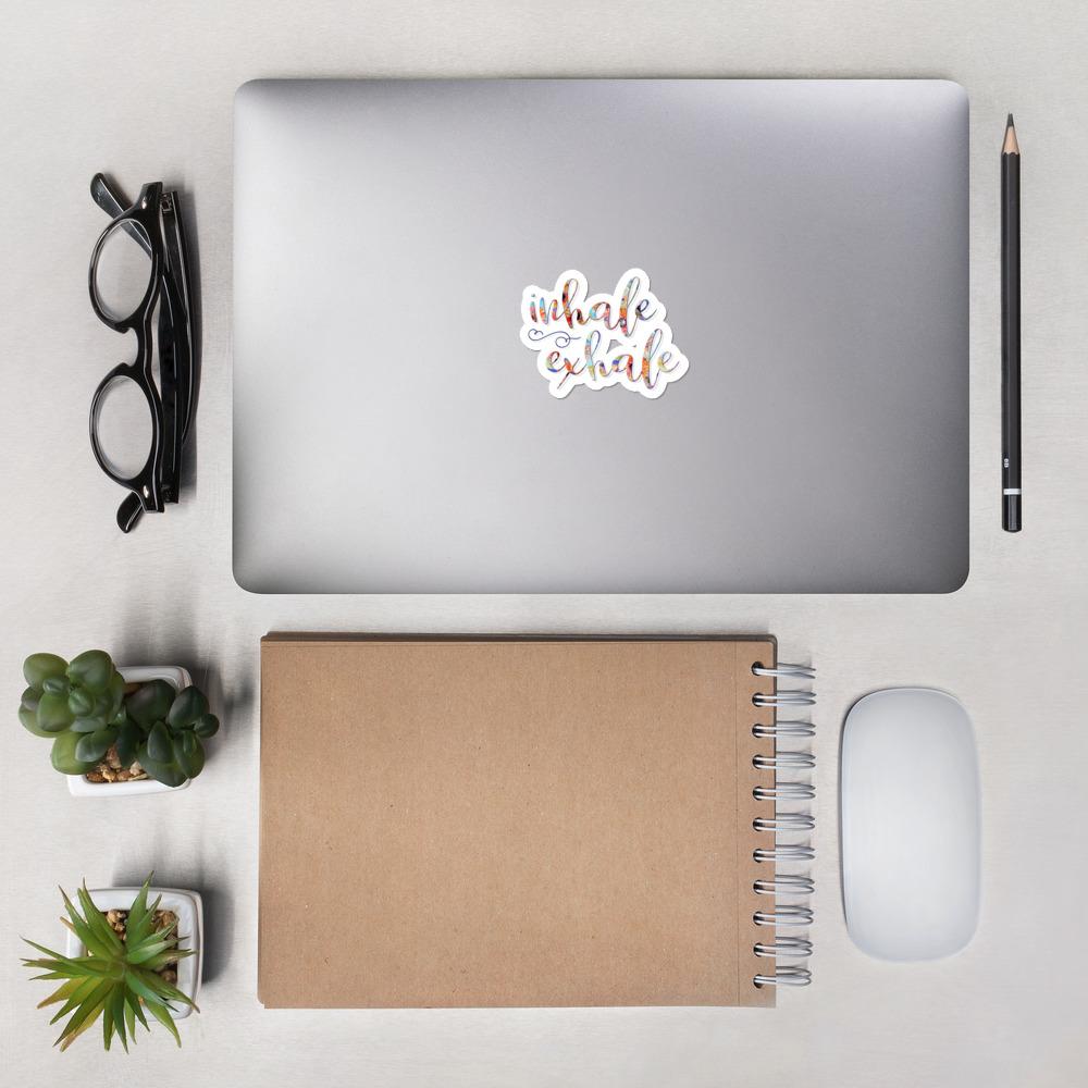 Inhale Exhale Inspirational Sticker