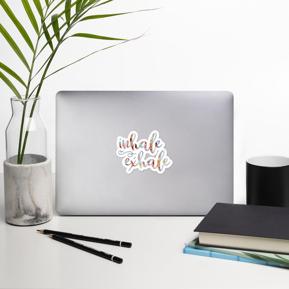 Inhale Exhale Inspirational Sticker
