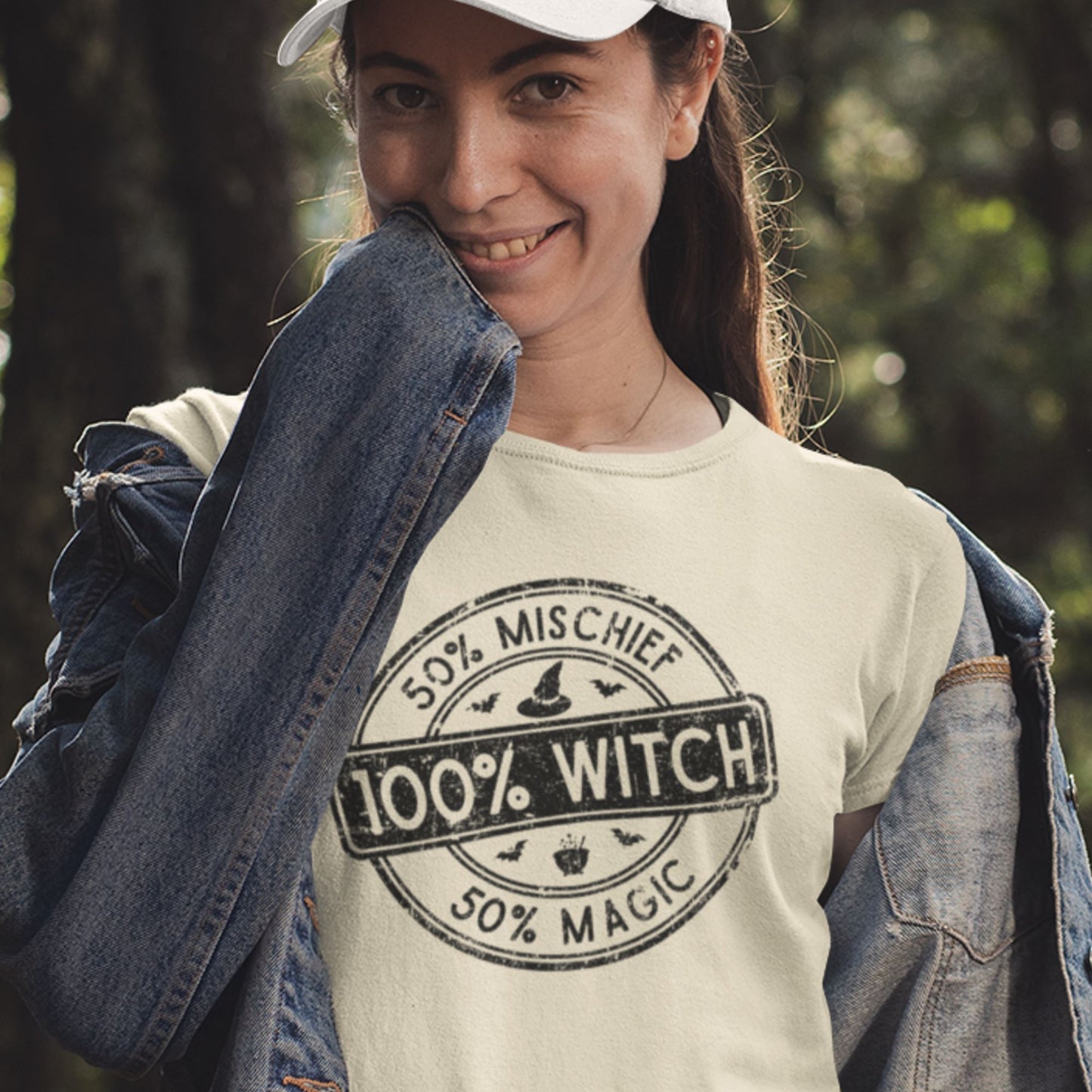100% Witch Women's Halloween T-shirt T-shirt teelaunch