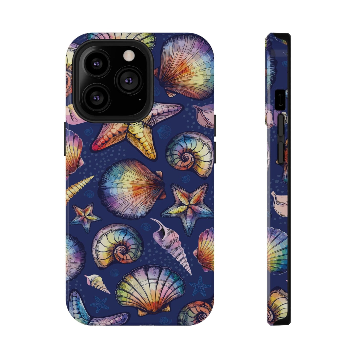 Rainbow Seashell Phone Case • Designed to fit most iPhone and Samsung Phones Phone Case Printify iPhone 13 Pro Glossy Without gift packaging