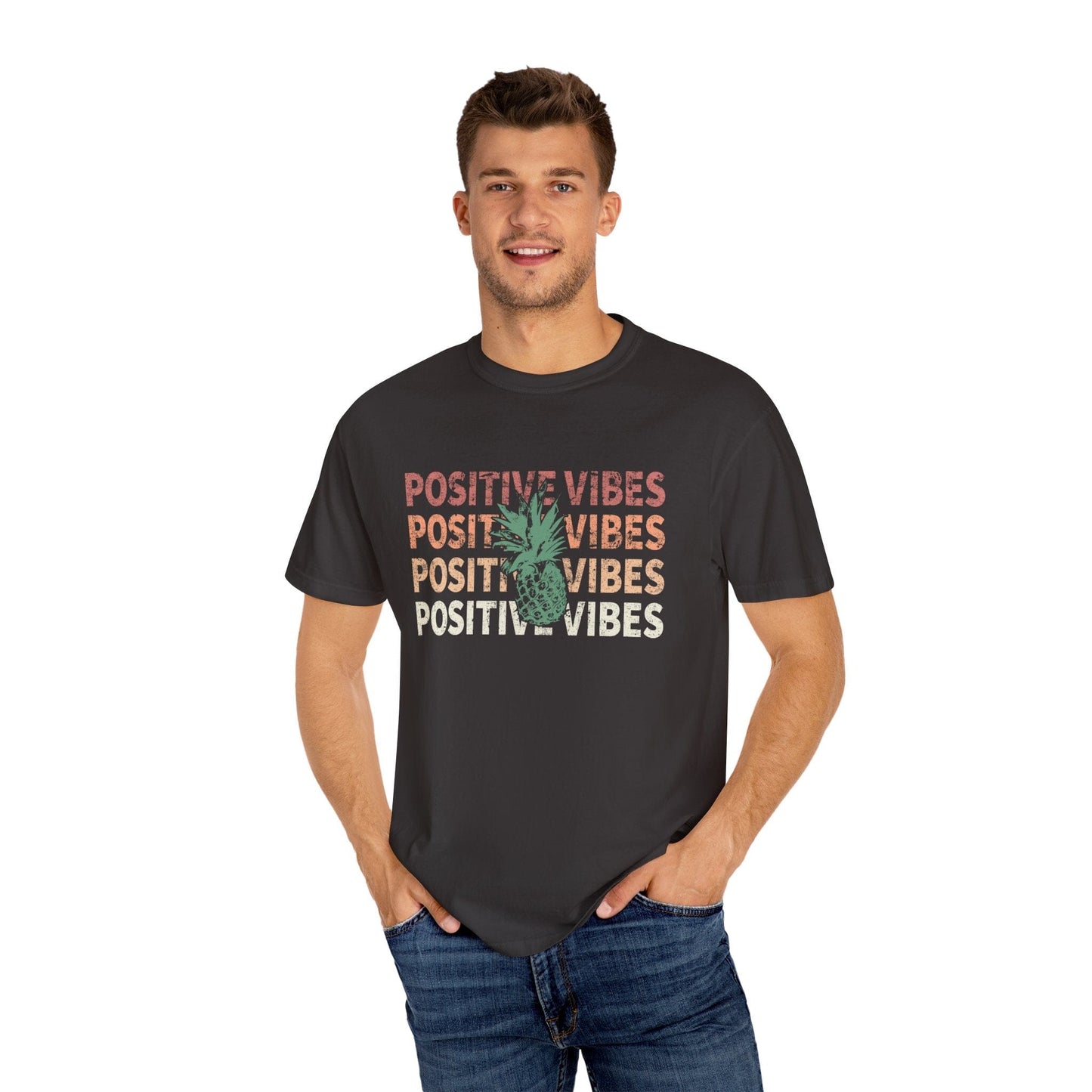 IVF Mama Pineapple Good Vibes Only Shirt | IVF Gifts | Fertility Faith Miracles | Infertility T-Shirt | Transfer Day Good Luck T-Shirt Printify 