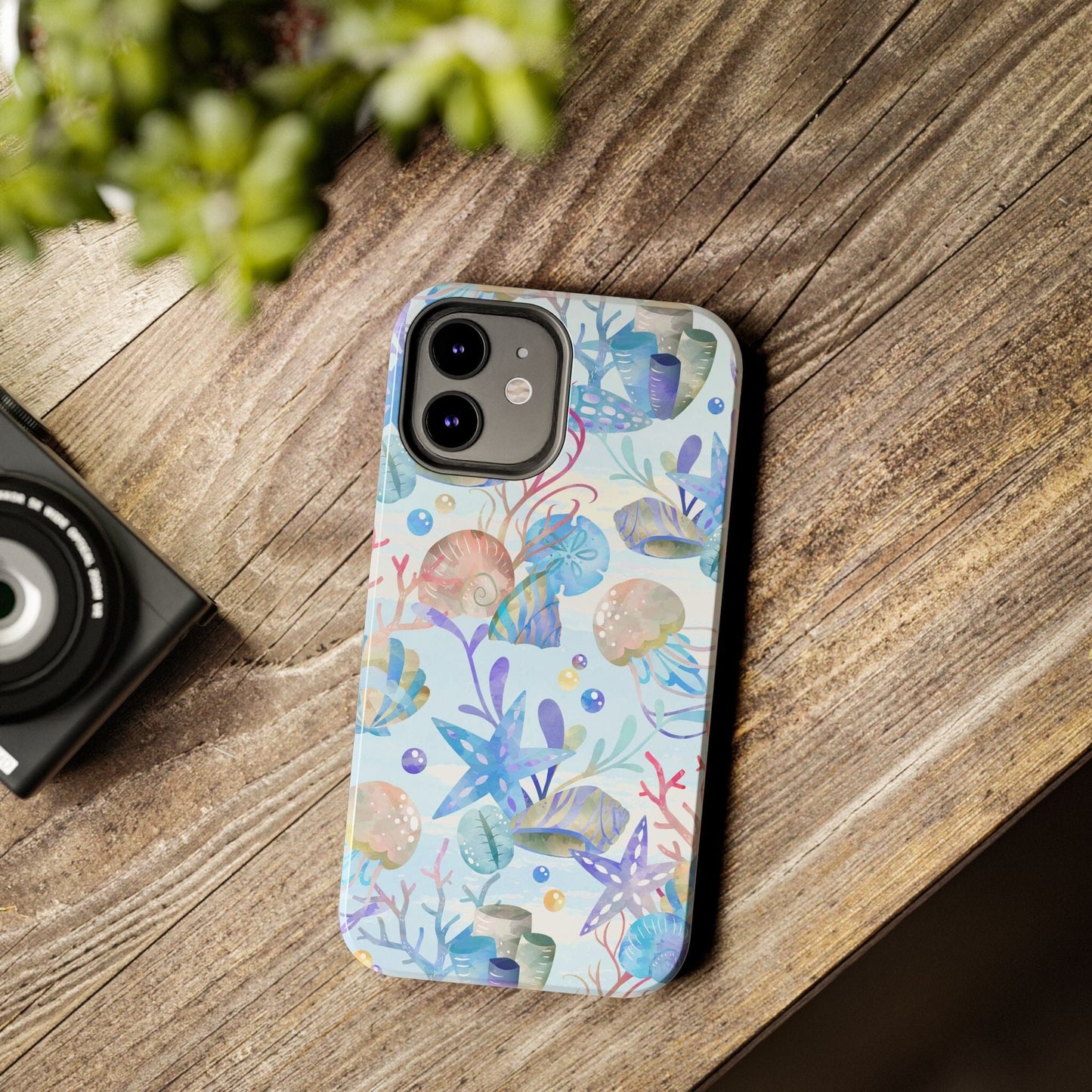 Vintage Ocean Inspired Phone Case, Beachy Phone Case Compatible with most iPhone and Samsung Models Phone Case Printify 