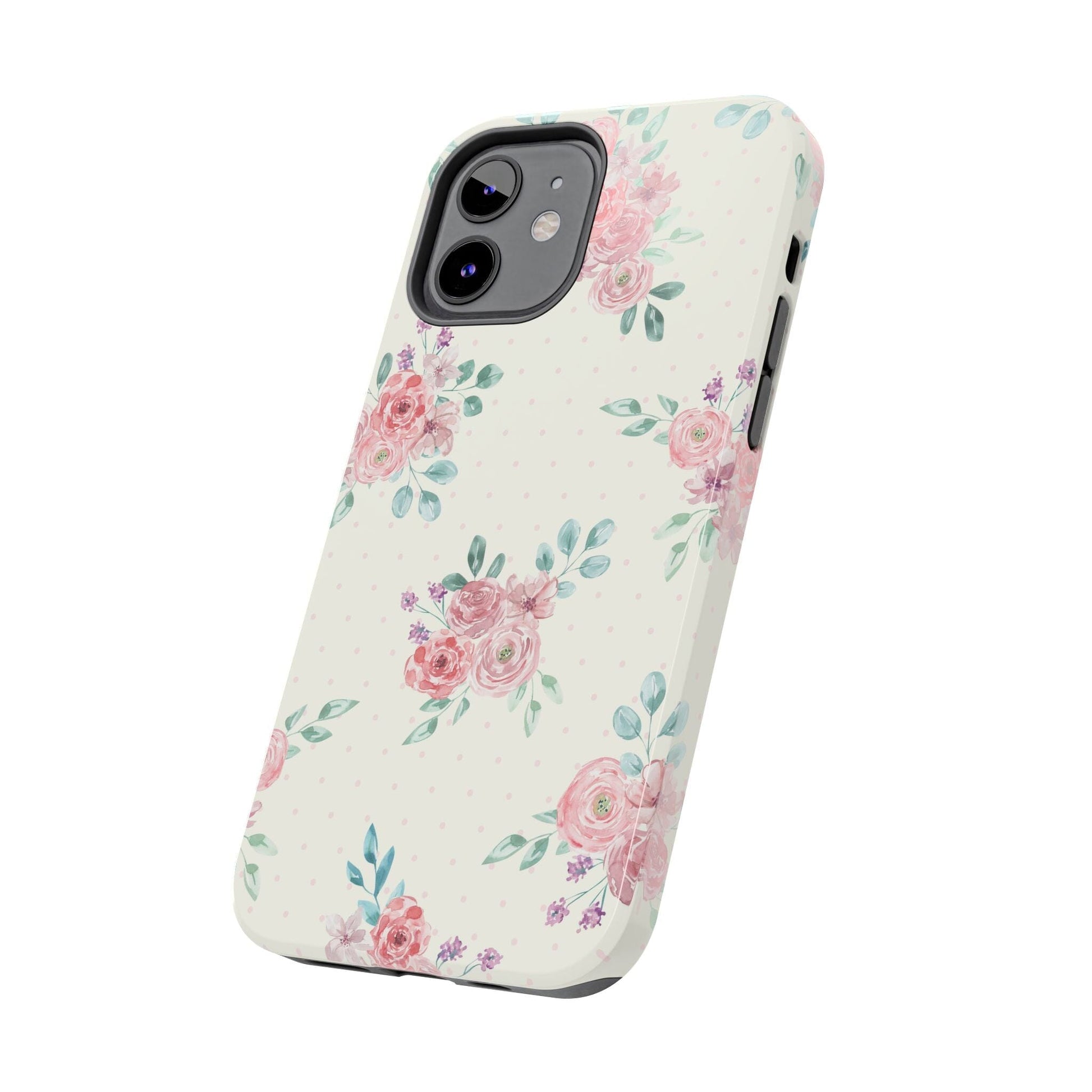 Vanilla Coquette Phone Case, Vintage Floral Phonecases, Summer Phone Cases, Cute Trendy Flower iPhone Case for 12 Mini 13 14 Pro 15 Pro Max Phone Case Printify 