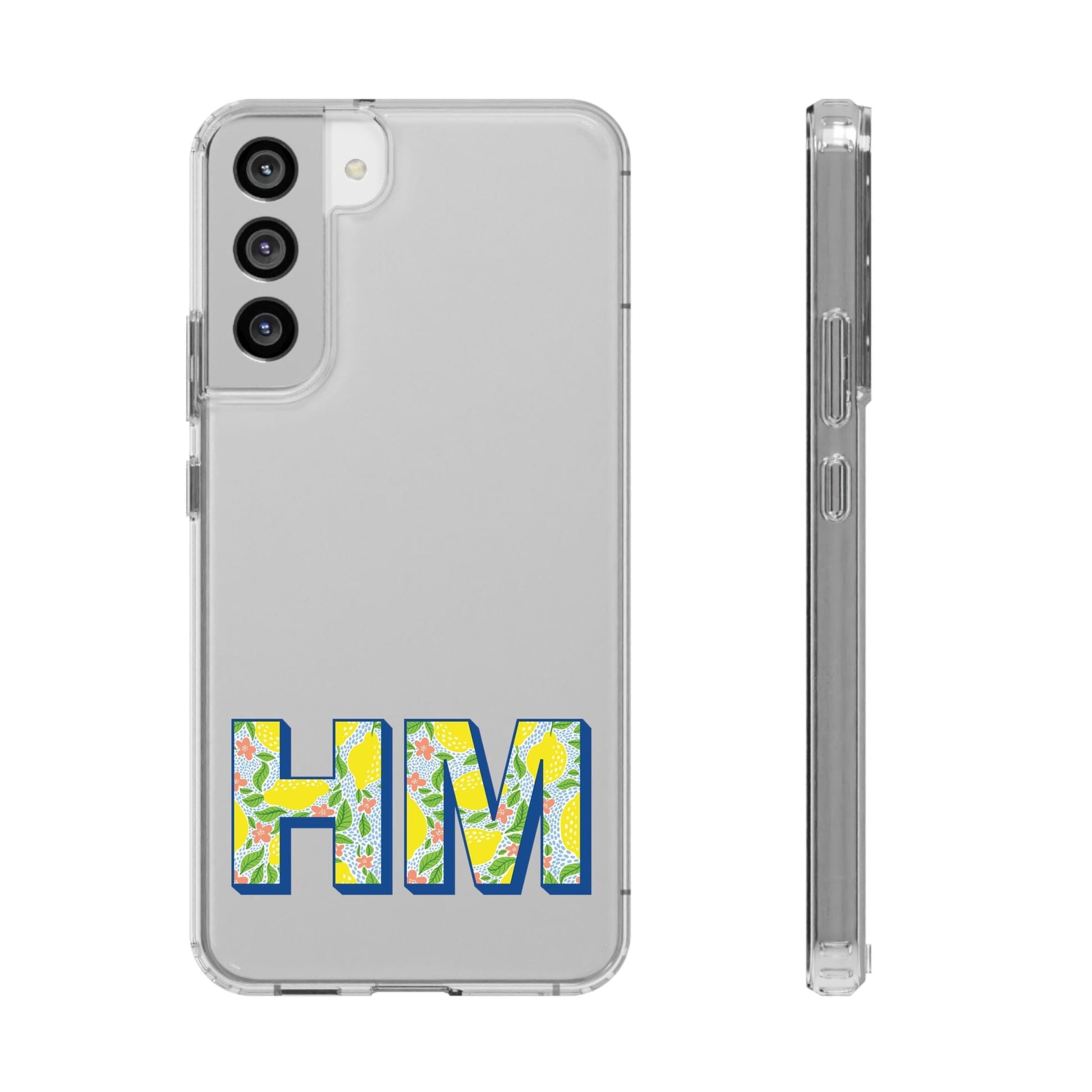 Custom iPhone 16 Pro Max Clear Phonecase, Monogram iPhone Case Phone Case Printify Samsung Galaxy S22 Plus Without gift packaging 