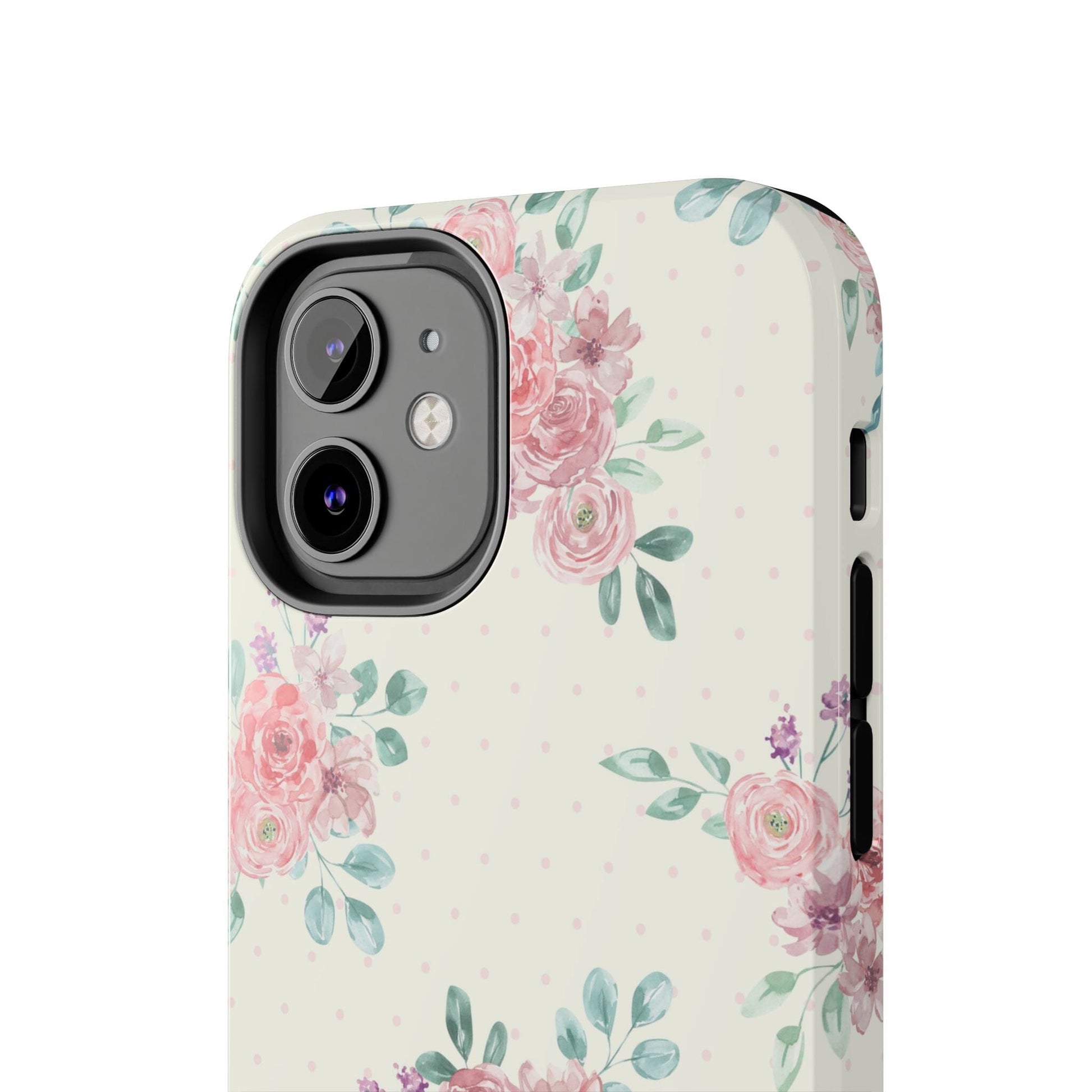 Vanilla Coquette Phone Case, Vintage Floral Phonecases, Summer Phone Cases, Cute Trendy Flower iPhone Case for 12 Mini 13 14 Pro 15 Pro Max Phone Case Printify 