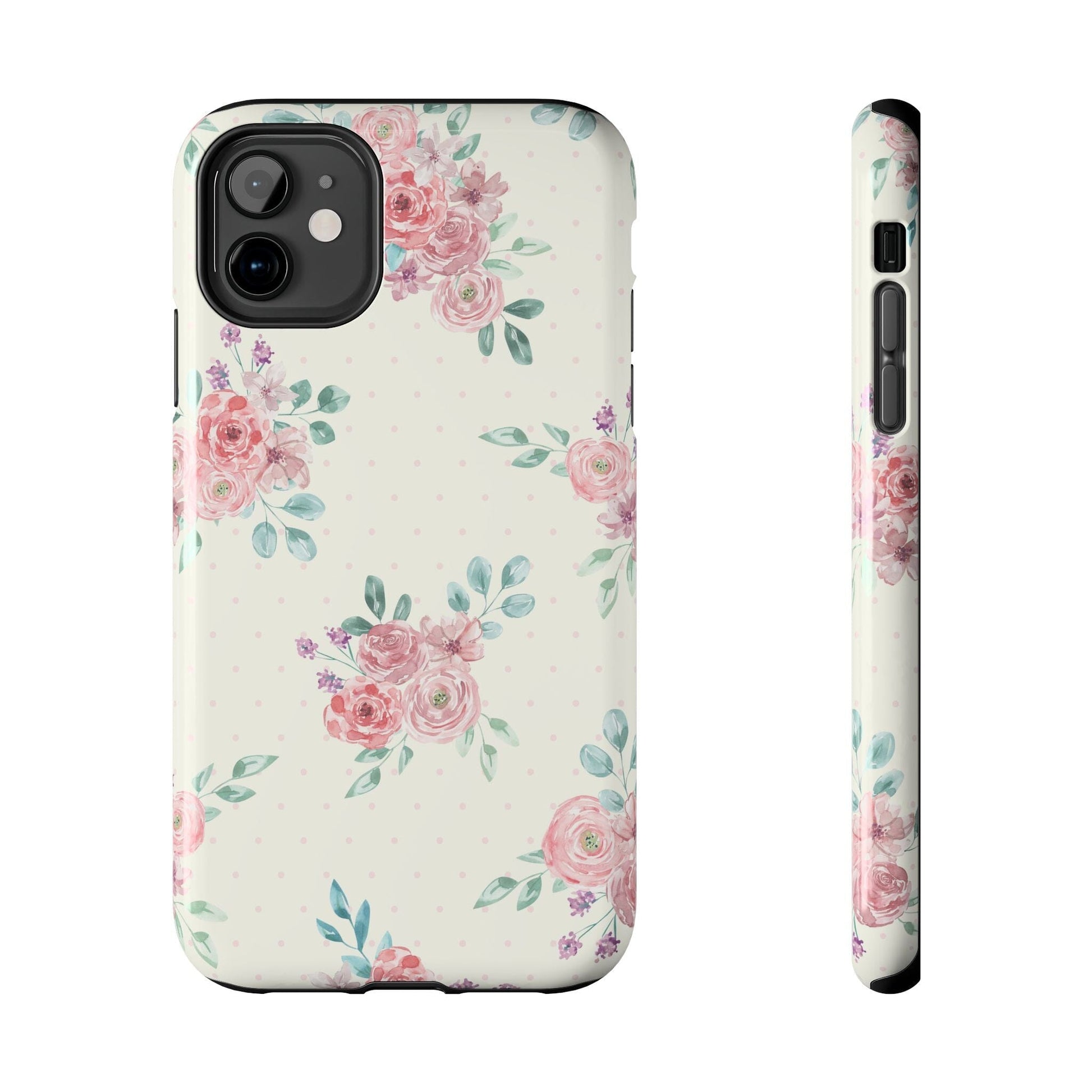 Vanilla Coquette Phone Case, Vintage Floral Phonecases, Summer Phone Cases, Cute Trendy Flower iPhone Case for 12 Mini 13 14 Pro 15 Pro Max Phone Case Printify iPhone 11 