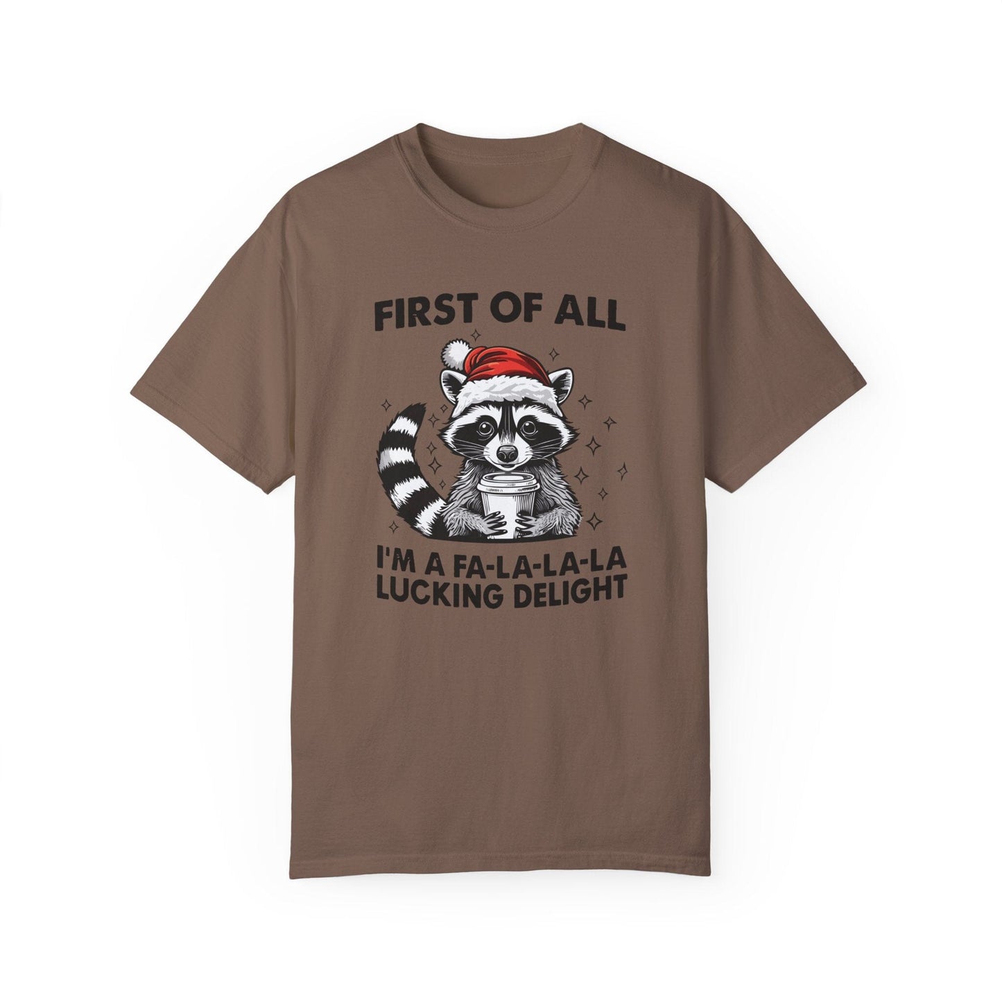 Raccoon Shirt, I'm A Delight Christmas Shirt, T-Shirt Printify Espresso S 