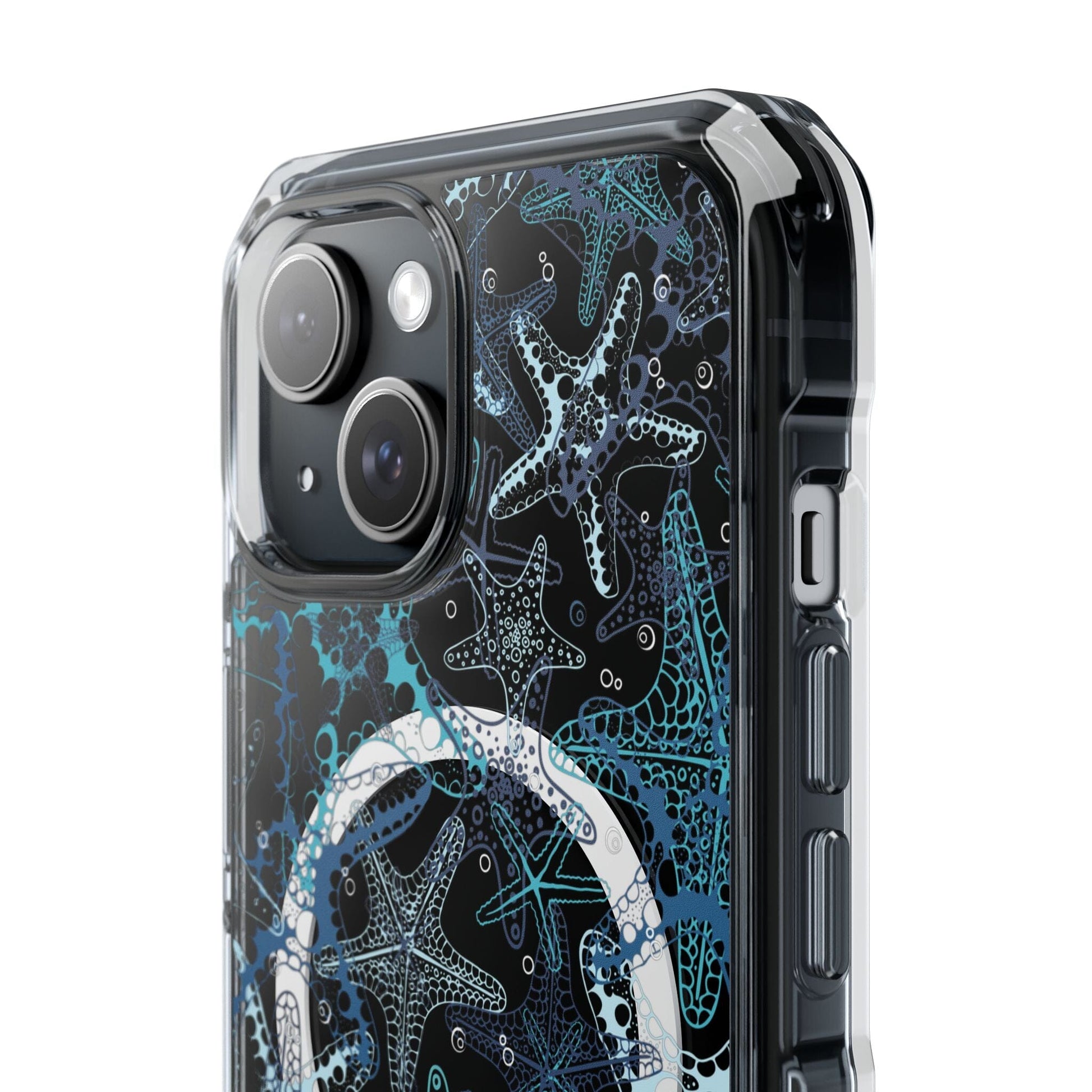 Magnetic Clear Starfish Phone Case • Summer iPhone Cases Phone Case Printify 