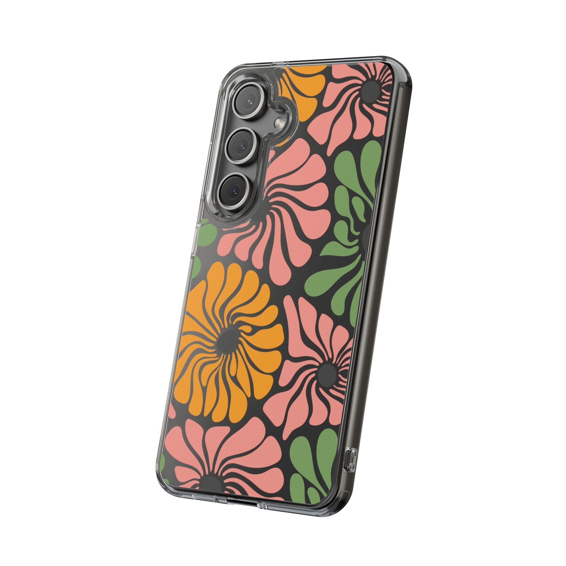 Retro Flower Phone Case, Hippie Boho Clear Phone Case, Matisse Flower Market Daisies Phonecase for iPhone 12, iPhone 13, iPhone 14 & Samsung Phone Case Printify 