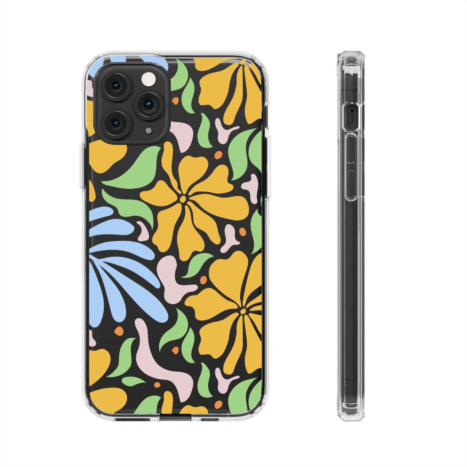 Matisse Floral Phone Case, Flower Market Phone Case, Clear Groovy Retro Flower iPhone Case for iPhone 12 mini, iPhone 13 Pro, iPhone 14 Phone Case Printify iPhone 11 Pro Without gift packaging 