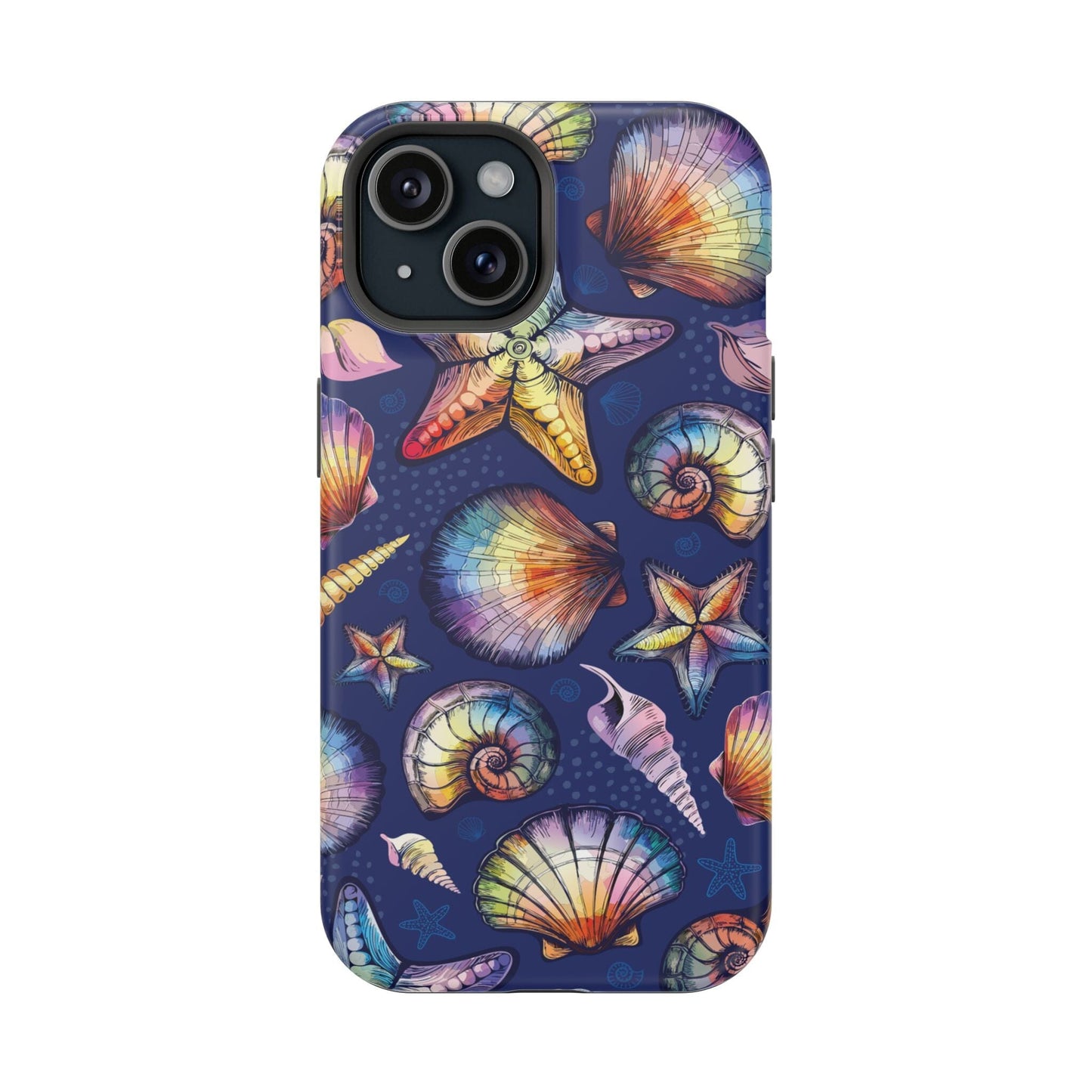 Rainbow Seashell Phone Case • Designed to fit most iPhone and Samsung Phones Phone Case Printify 