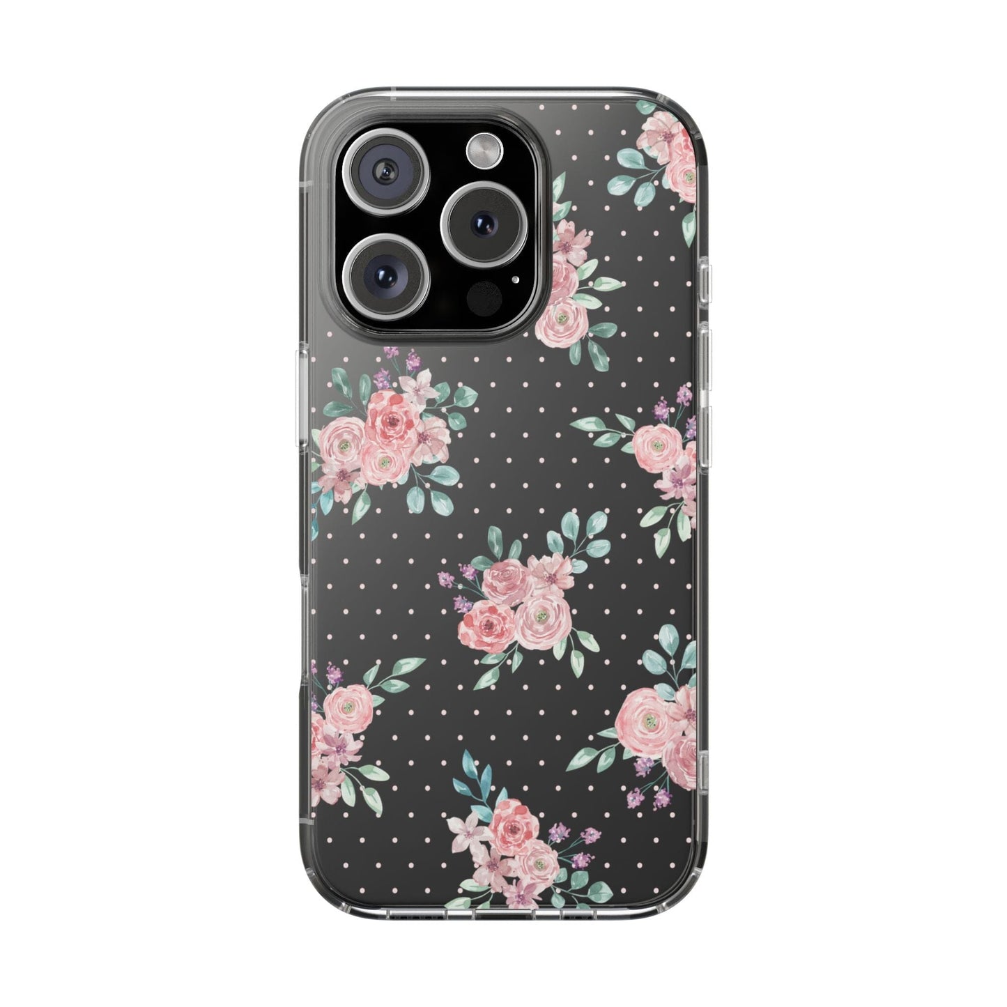 Grandma Core Aesthetic Clear Floral Phone Case • Designed to fit most iPhone and Samsung Phones Phone Case Printify iPhone 16 Pro Without gift packaging 