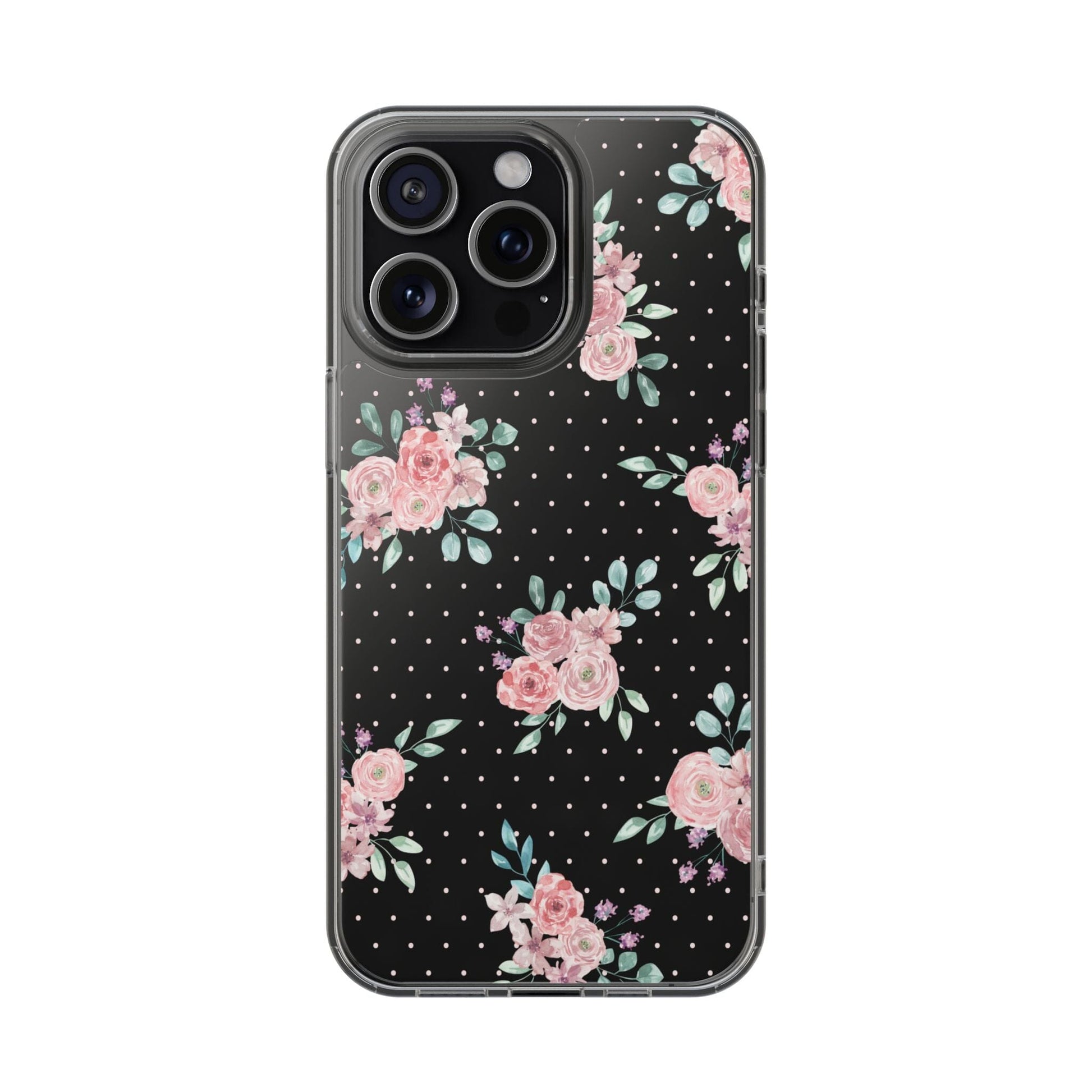 Grandma Core Aesthetic Clear Floral Phone Case • Designed to fit most iPhone and Samsung Phones Phone Case Printify iPhone 15 Pro Max Without gift packaging 