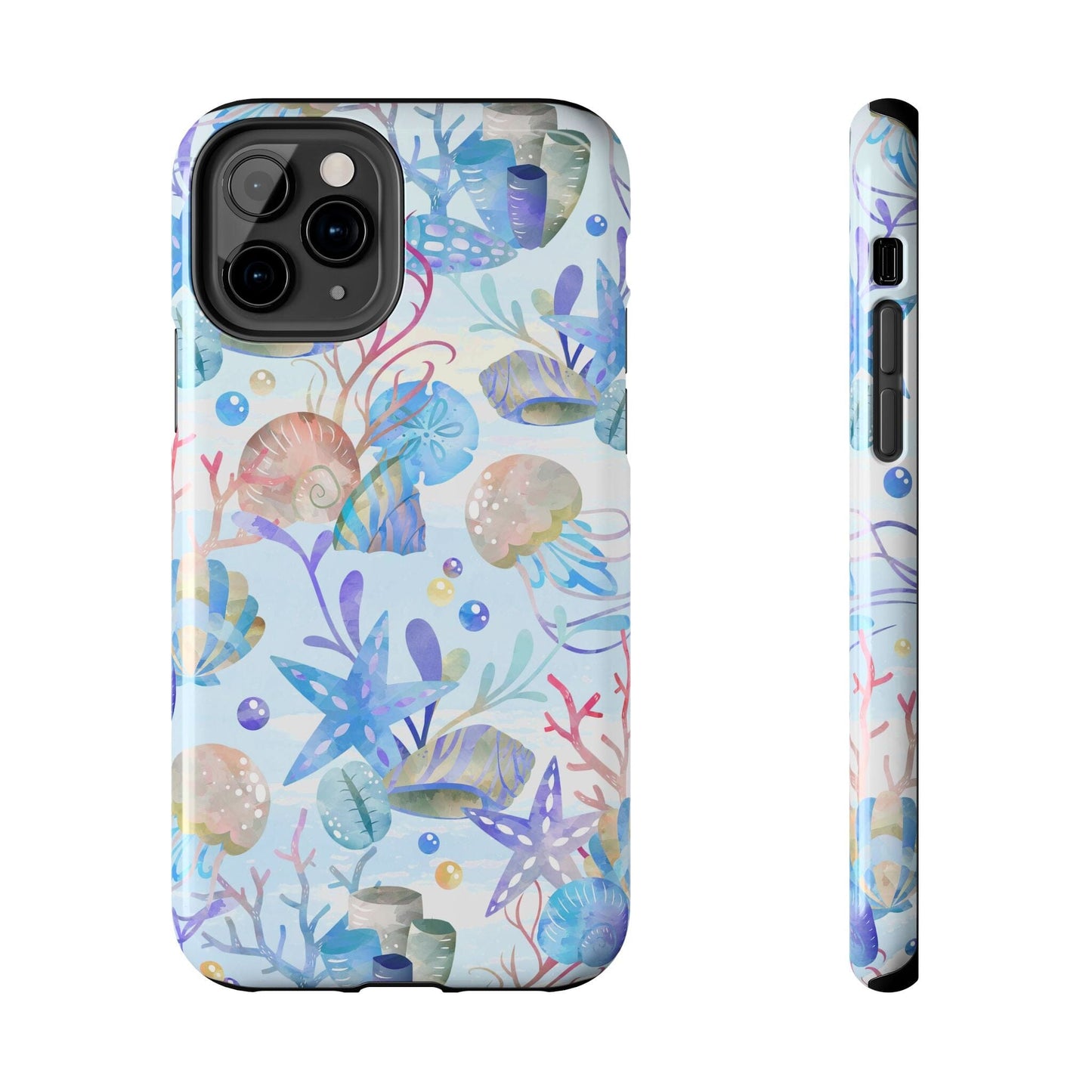 Vintage Seashell Phone Case • Beachy Summer Vibes Phone Case, Ocean Inspired Style fits most iPhone and Samsung Phones Phone Case Printify iPhone 11 Pro 