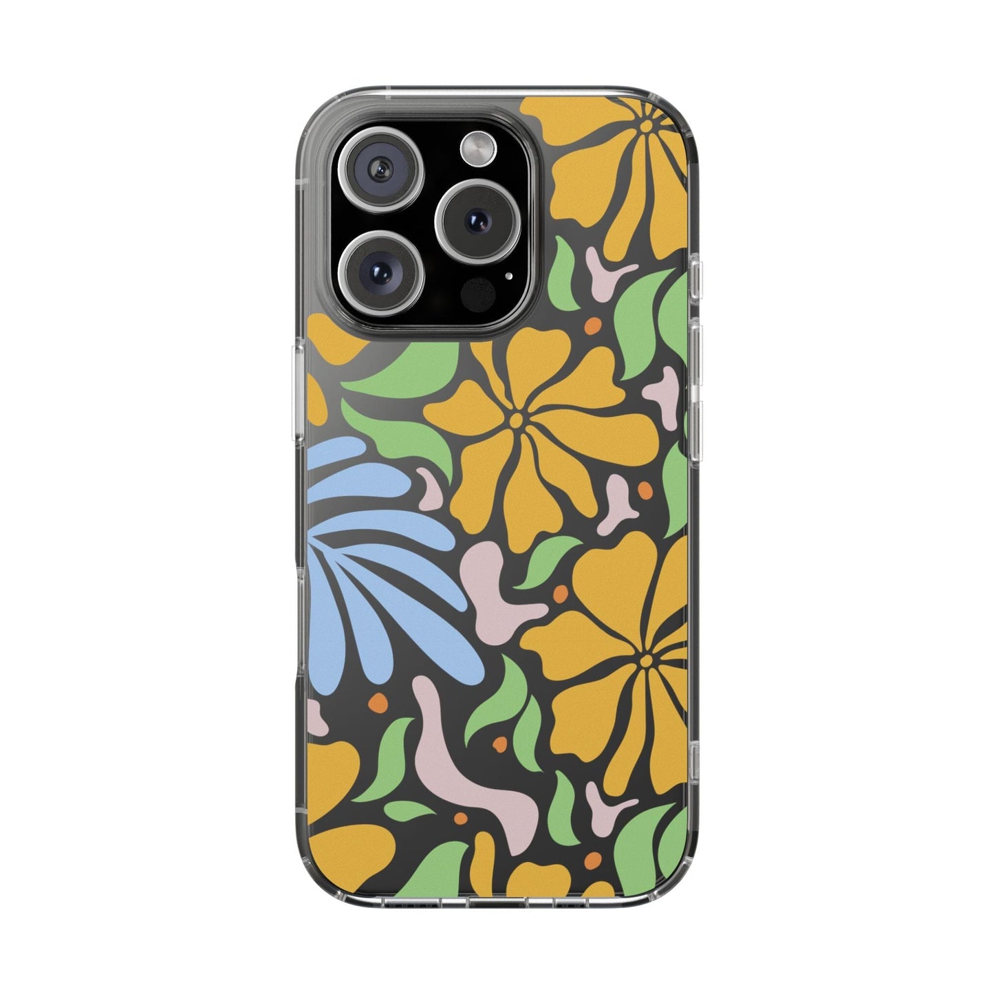 Matisse Floral Phone Case, Flower Market Phone Case, Clear Groovy Retro Flower iPhone Case for iPhone 12 mini, iPhone 13 Pro, iPhone 14 Phone Case Printify iPhone 16 Pro Without gift packaging 