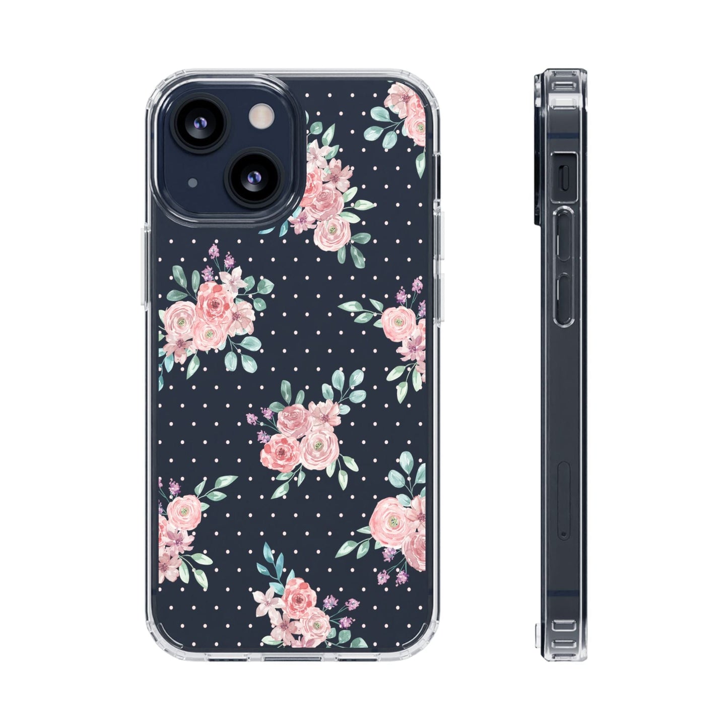 Grandma Core Aesthetic Clear Floral Phone Case • Designed to fit most iPhone and Samsung Phones Phone Case Printify iPhone 13 Mini Without gift packaging 