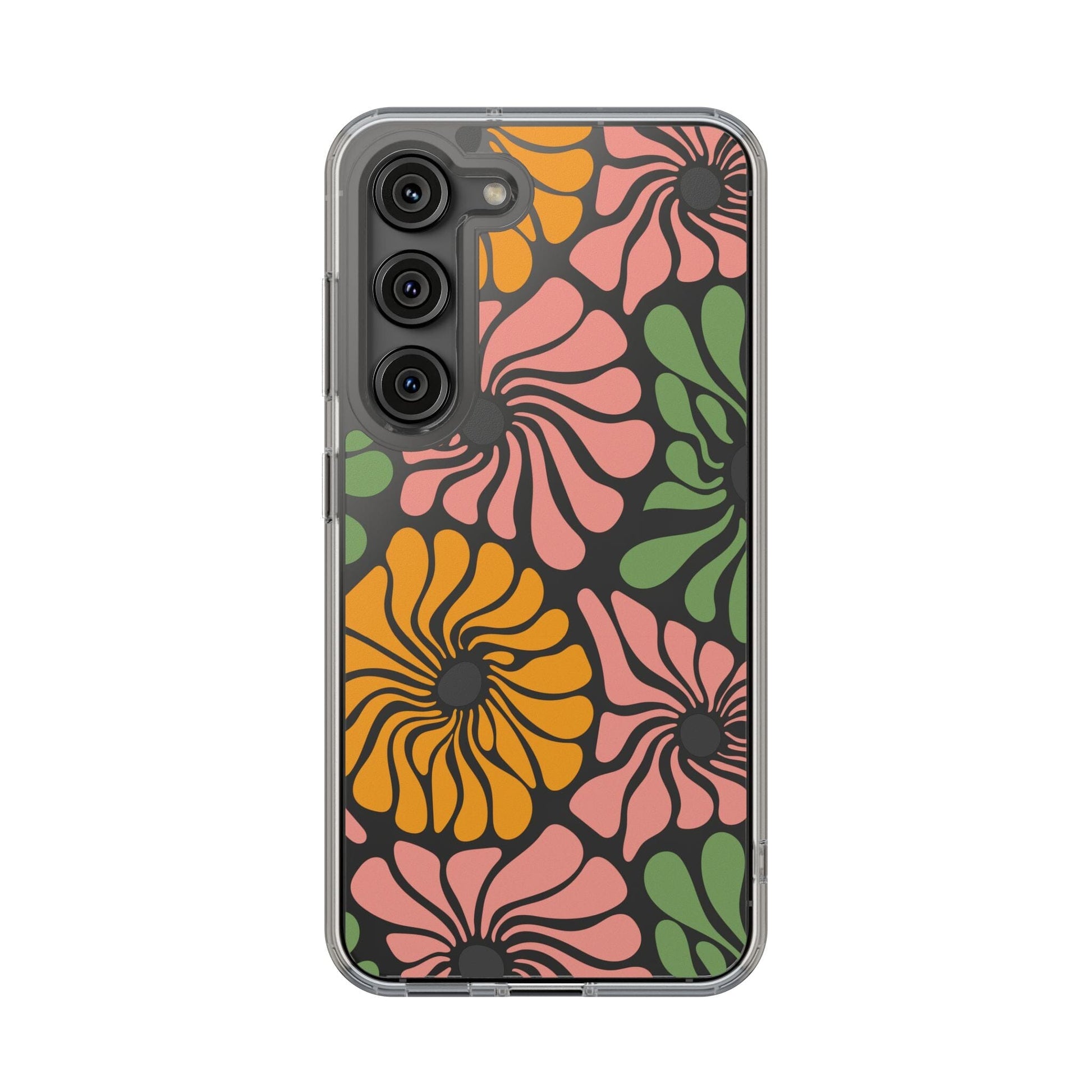 Retro Flower Phone Case, Hippie Boho Clear Phone Case, Matisse Flower Market Daisies Phonecase for iPhone 12, iPhone 13, iPhone 14 & Samsung Phone Case Printify Samsung Galaxy S23 Without gift packaging 