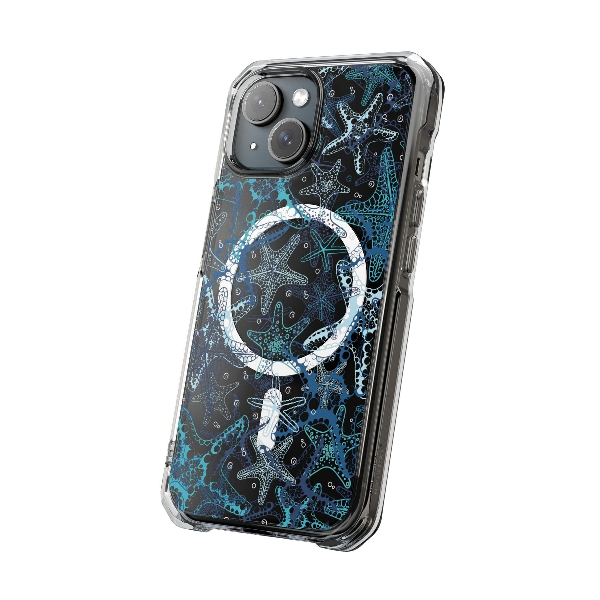 Magnetic Clear Starfish Phone Case • Summer iPhone Cases Phone Case Printify 