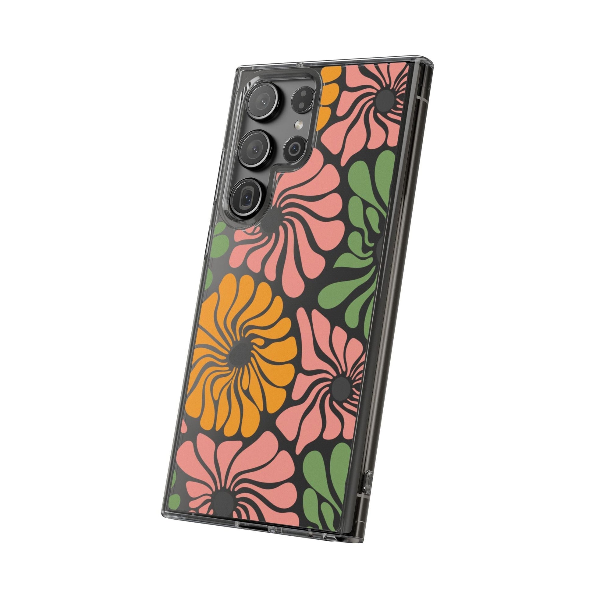 Retro Flower Phone Case, Hippie Boho Clear Phone Case, Matisse Flower Market Daisies Phonecase for iPhone 12, iPhone 13, iPhone 14 & Samsung Phone Case Printify 