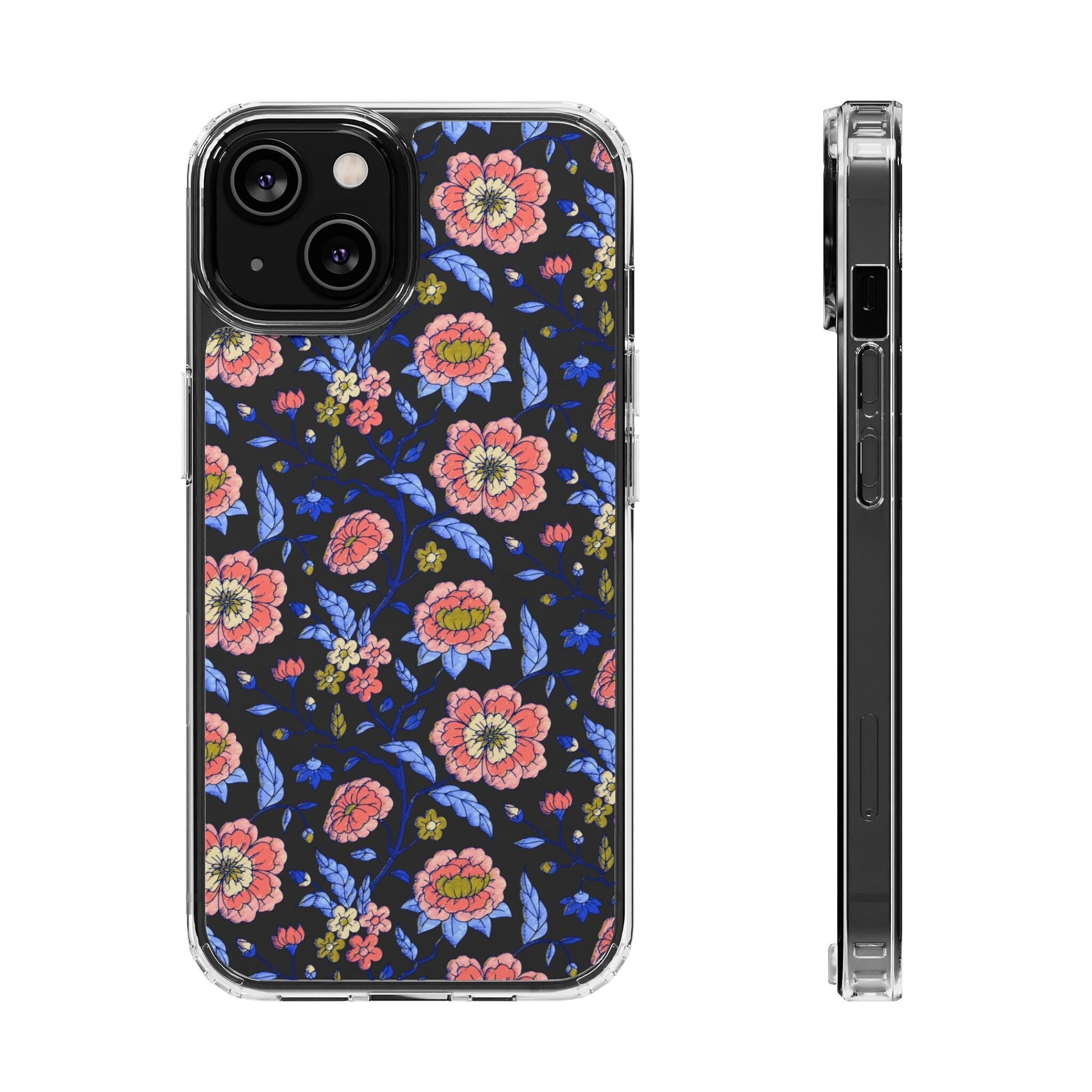 Clear Phone Case, iPhone 16 Pro Max Case, Chinoiserie Toile – Compatible with Most iPhone and Samsung Models Phone Case Printify iPhone 14 Without gift packaging 