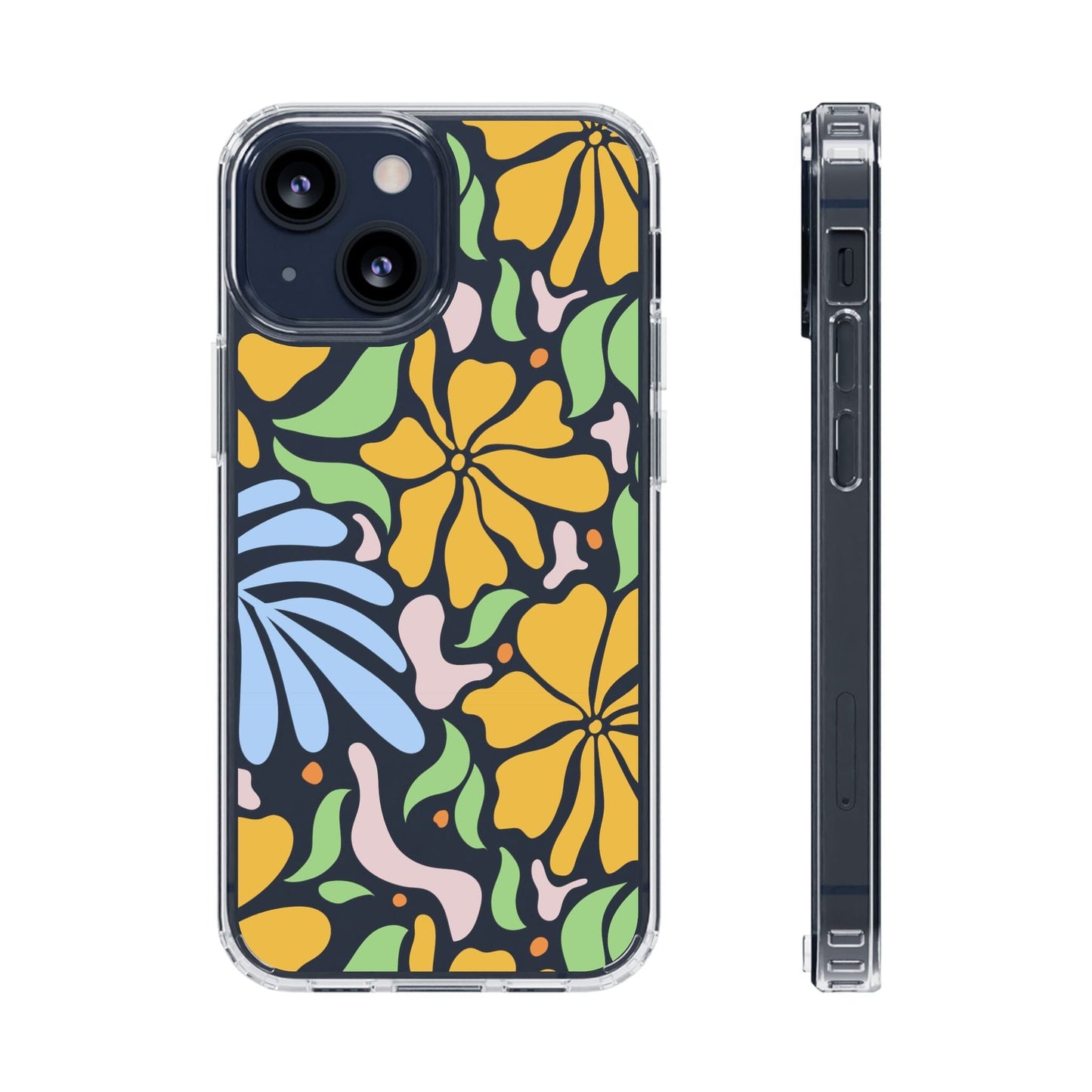 Matisse Floral Phone Case, Flower Market Phone Case, Clear Groovy Retro Flower iPhone Case for iPhone 12 mini, iPhone 13 Pro, iPhone 14 Phone Case Printify iPhone 13 Mini Without gift packaging 