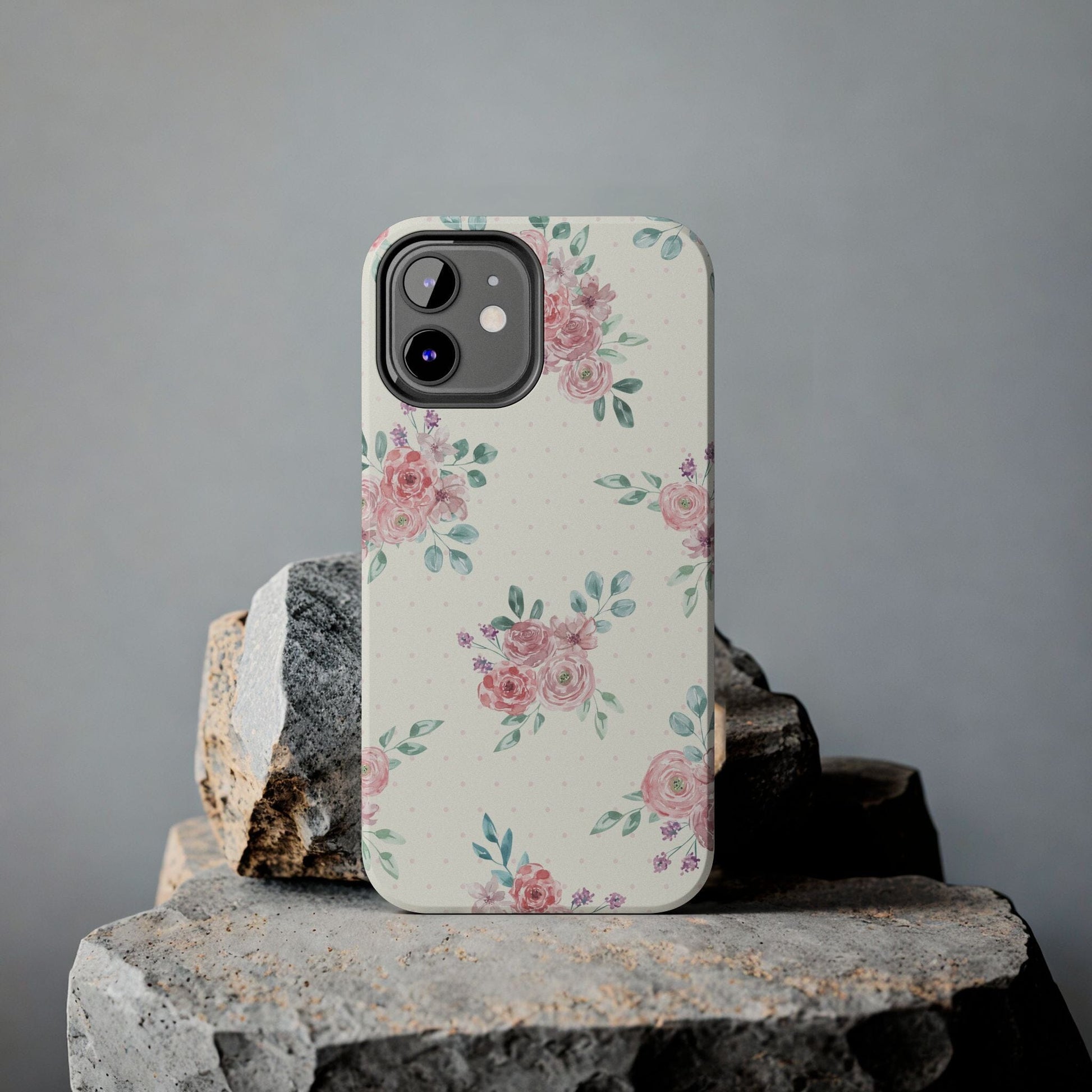 Vanilla Coquette Phone Case, Vintage Floral Phonecases, Summer Phone Cases, Cute Trendy Flower iPhone Case for 12 Mini 13 14 Pro 15 Pro Max Phone Case Printify 