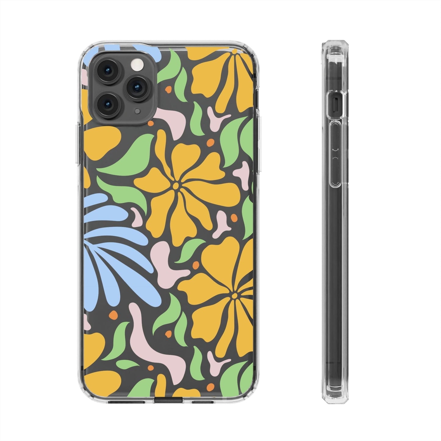 Matisse Floral Phone Case, Flower Market Phone Case, Clear Groovy Retro Flower iPhone Case for iPhone 12 mini, iPhone 13 Pro, iPhone 14 Phone Case Printify iPhone 11 Pro Max Without gift packaging 