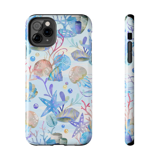 Vintage Seashell Phone Case • Beachy Summer Vibes Phone Case, Ocean Inspired Style fits most iPhone and Samsung Phones Phone Case Printify iPhone 11 Pro Max 