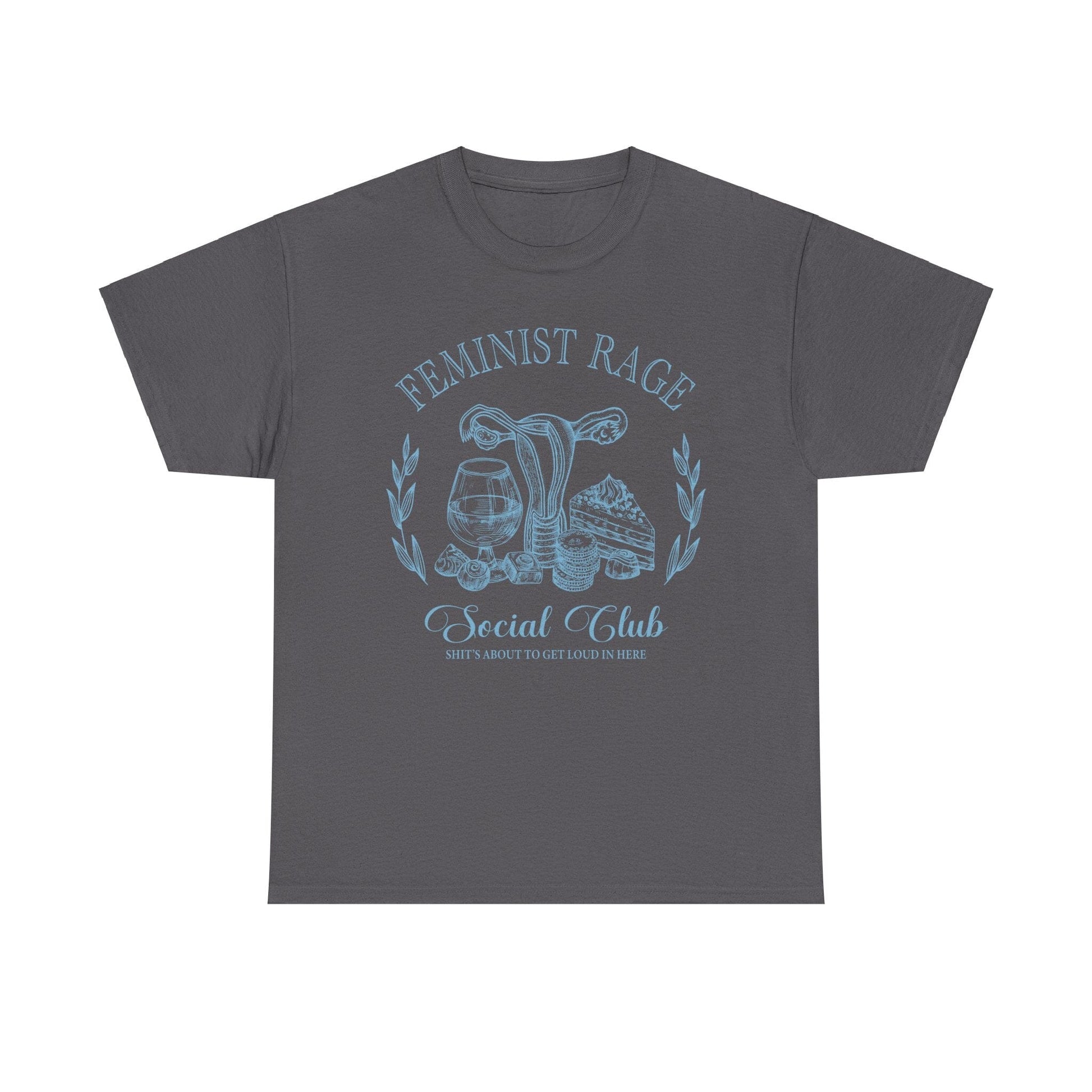 Feminist Rage Shirt ~ Equal Rights Social Club Shirts T-Shirt Printify Charcoal S 