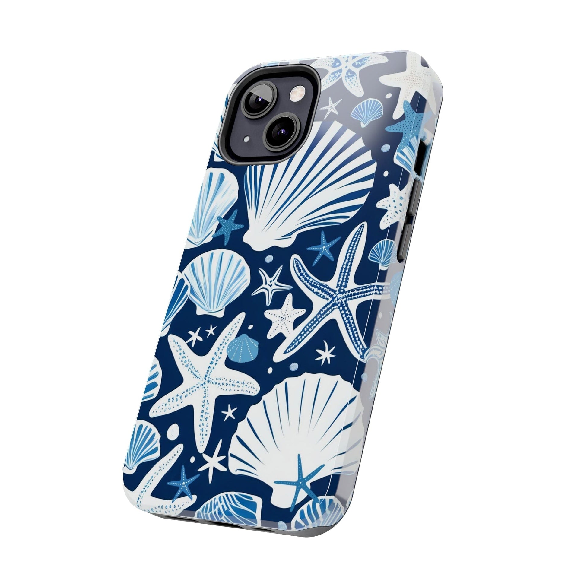 Beach Phone Case, Ocean Inspired Style, Seashell Phone Case, Preppy Aesthetic Tough Phone Cases for iPhone 12, iPhone 13, iPhone 14 & iPhone 15 Phone Case Printify 