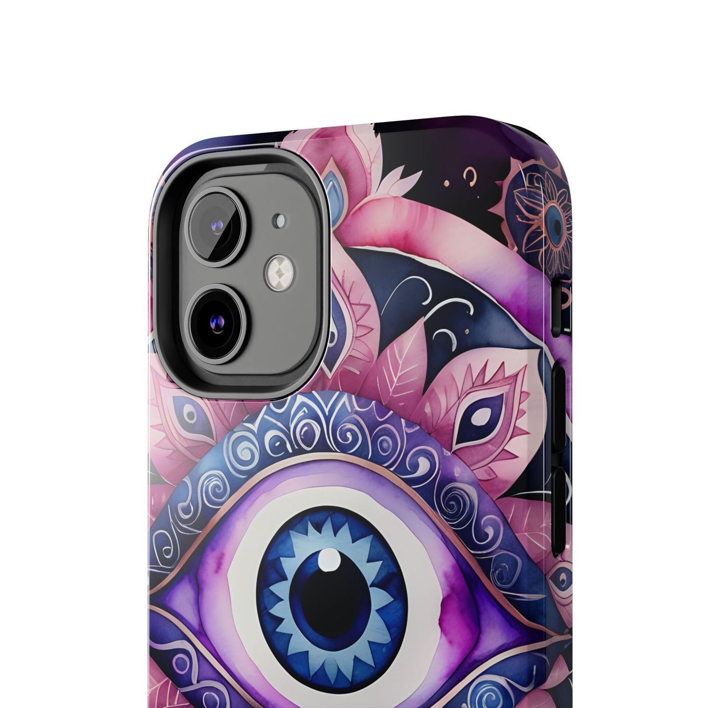 Purple Evil Eye Phone Case, Cosmic Mandala Phone Case, Phone Case Printify 