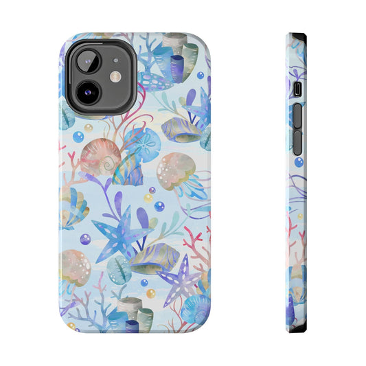 Vintage Ocean Inspired Phone Case, Beachy Phone Case Compatible with most iPhone and Samsung Models Phone Case Printify iPhone 15 