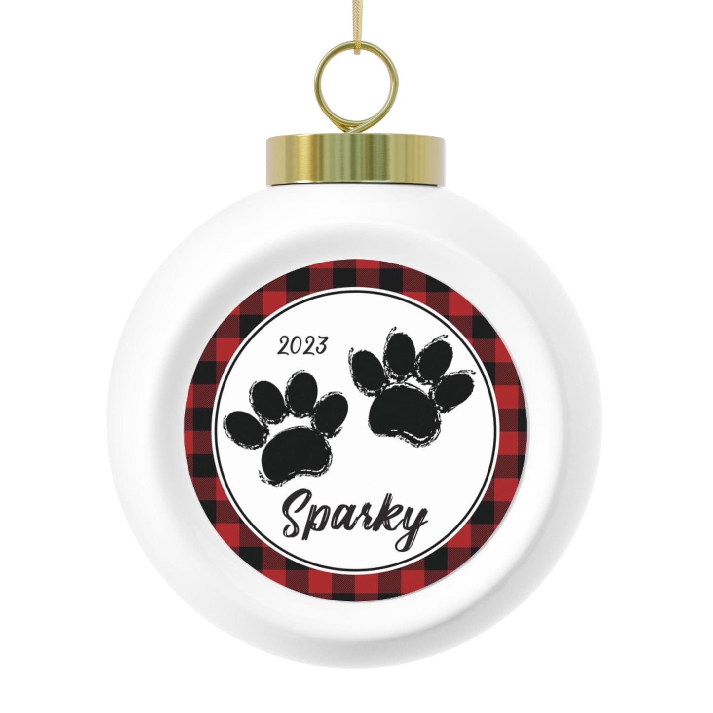 Christmas Ball Ornament Home Decor Printify Tree Round 2.5" × 3"