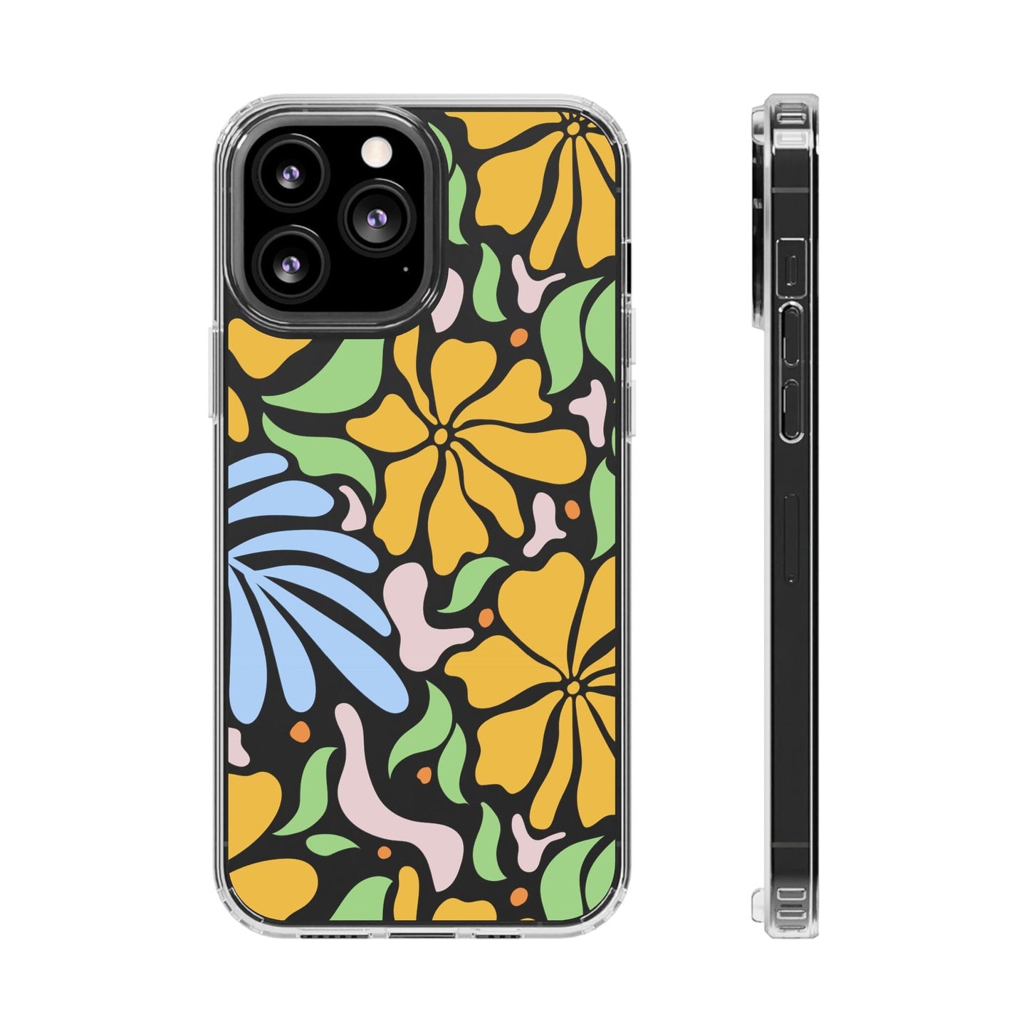 Matisse Floral Phone Case, Flower Market Phone Case, Clear Groovy Retro Flower iPhone Case for iPhone 12 mini, iPhone 13 Pro, iPhone 14 Phone Case Printify iPhone 13 Pro Max Without gift packaging 