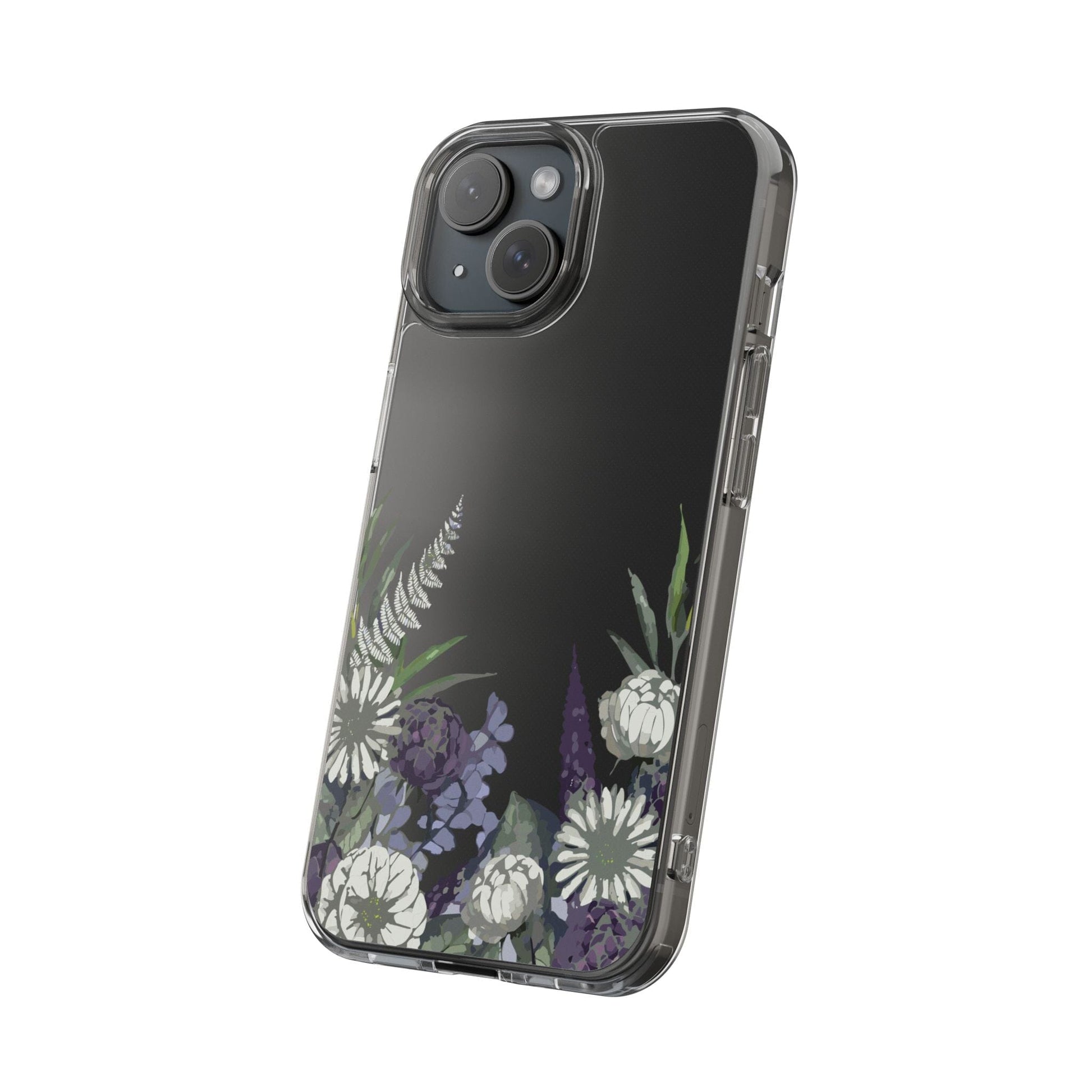 Clear Floral Phone Cases • Designed to fit most iPhone and Samsung Phones Phone Case Printify 