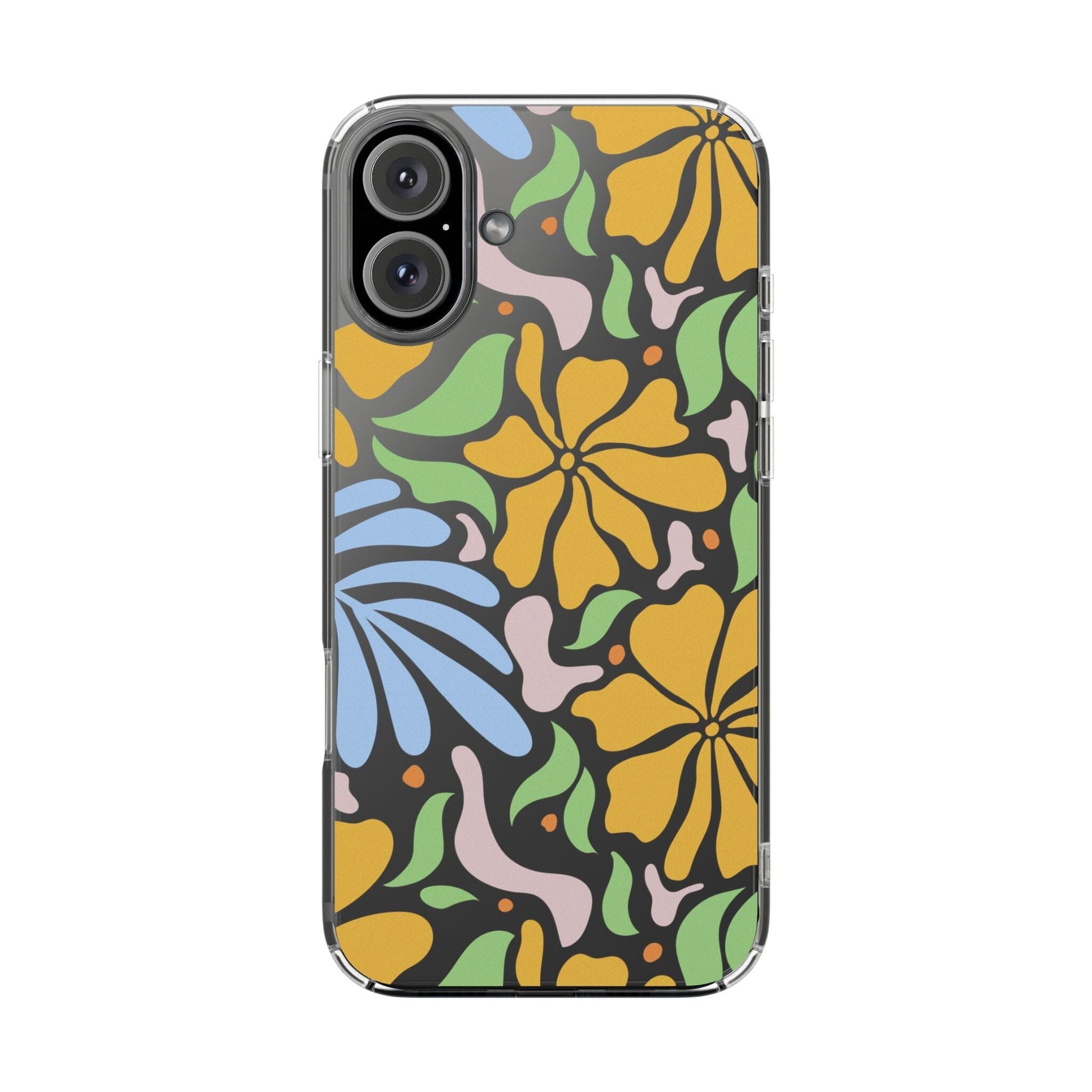 Matisse Floral Phone Case, Flower Market Phone Case, Clear Groovy Retro Flower iPhone Case for iPhone 12 mini, iPhone 13 Pro, iPhone 14 Phone Case Printify iPhone 16 Plus Without gift packaging 