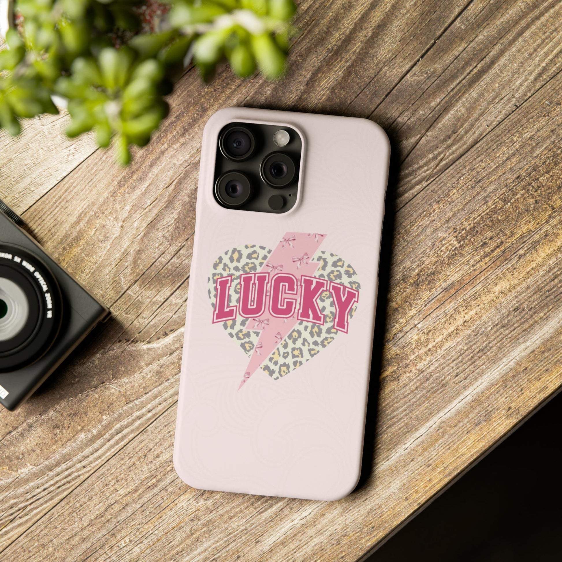 Lucky You Coquette iPhone Case, Slim Case, iPhone 13 - 15 ~ Multiple Options for iPhone and Samsung Phones Phone Case Printify iPhone 15 Pro Max 