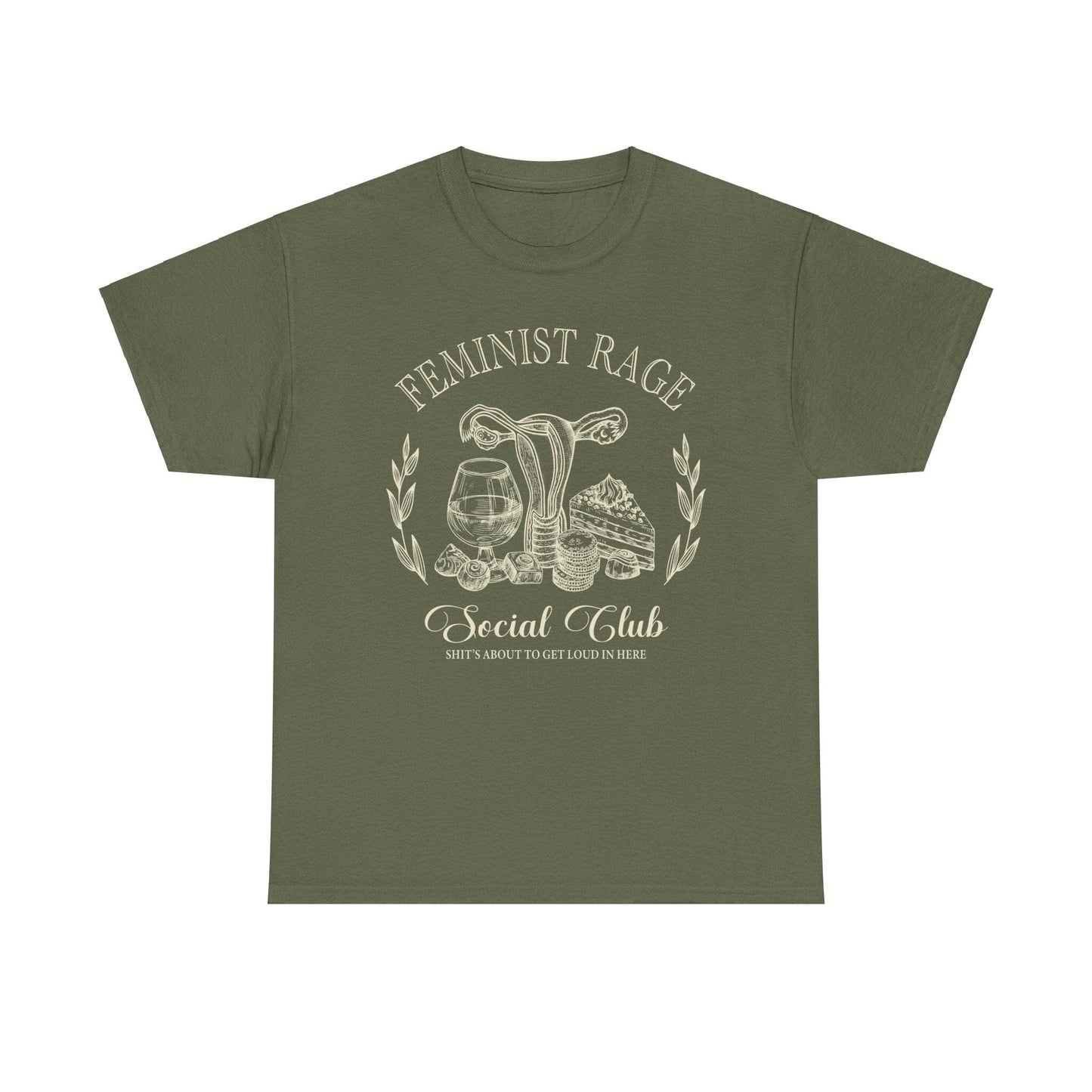 Feminist Rage Shirt ~ Equal Rights Social Club Shirts T-Shirt Printify 