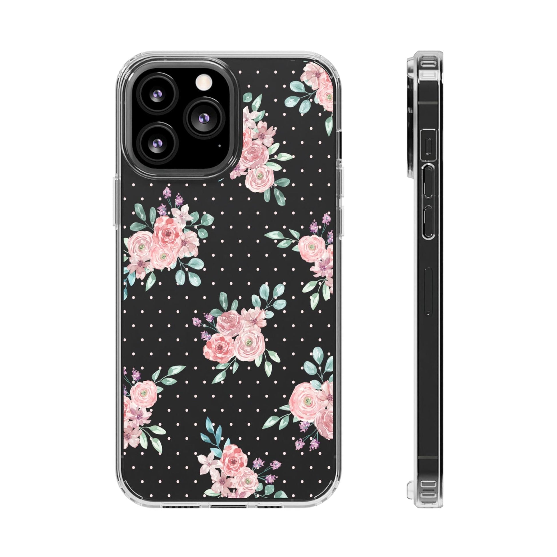 Grandma Core Aesthetic Clear Floral Phone Case • Designed to fit most iPhone and Samsung Phones Phone Case Printify iPhone 13 Pro Max Without gift packaging 