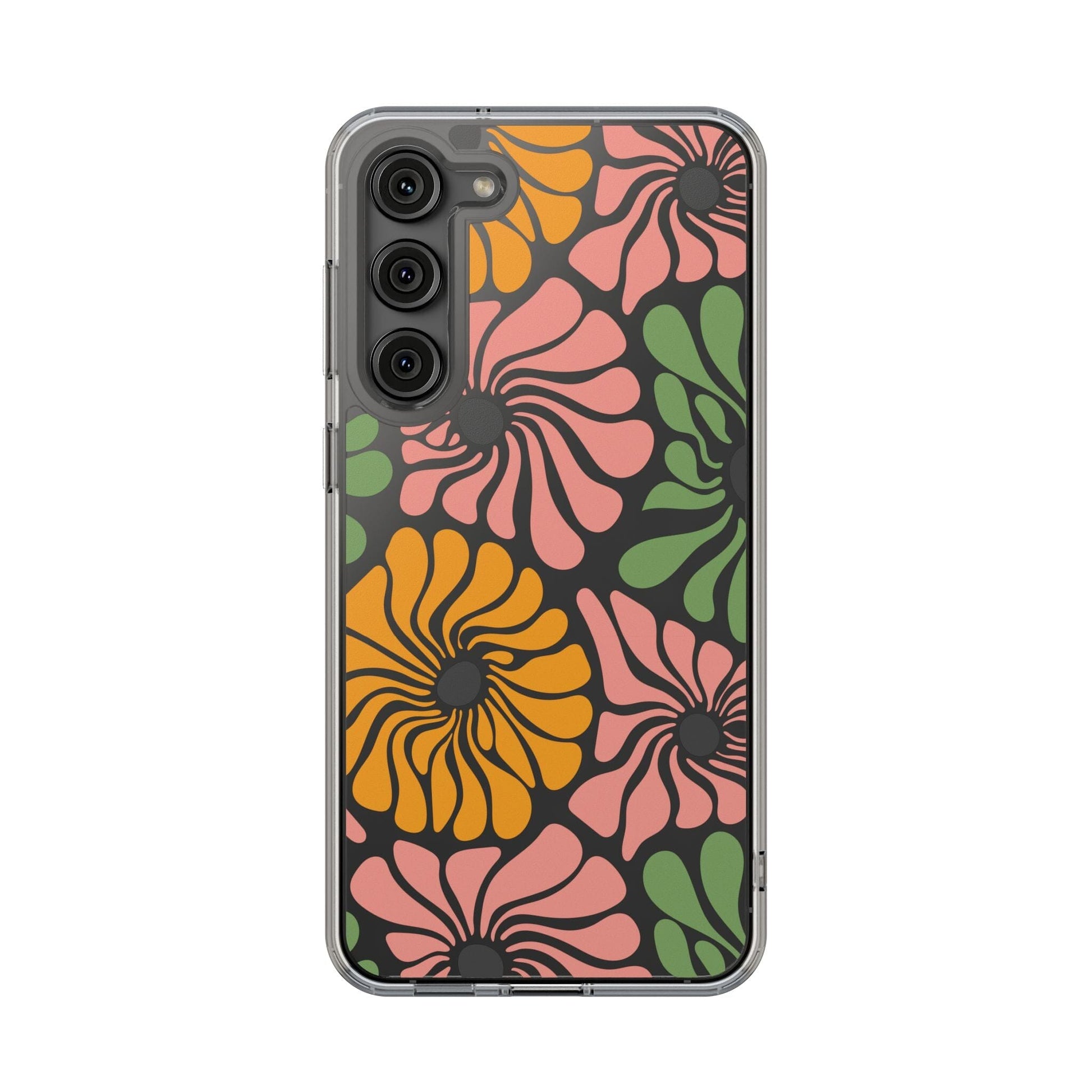 Retro Flower Phone Case, Hippie Boho Clear Phone Case, Matisse Flower Market Daisies Phonecase for iPhone 12, iPhone 13, iPhone 14 & Samsung Phone Case Printify Samsung Galaxy S23 Plus Without gift packaging 