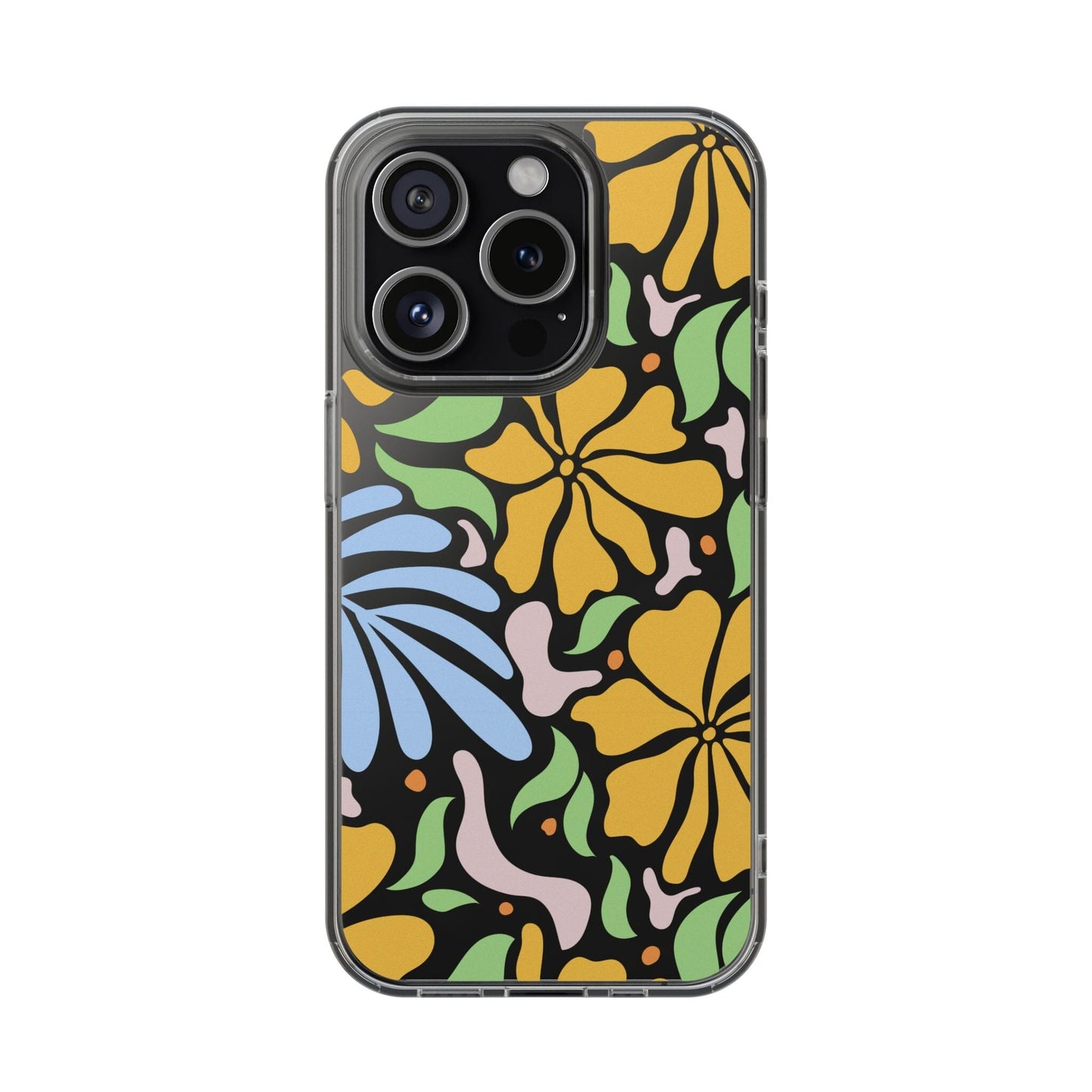 Matisse Floral Phone Case, Flower Market Phone Case, Clear Groovy Retro Flower iPhone Case for iPhone 12 mini, iPhone 13 Pro, iPhone 14 Phone Case Printify iPhone 15 Pro Without gift packaging 