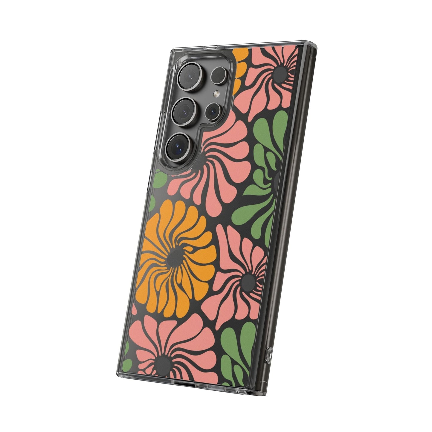 Retro Flower Phone Case, Hippie Boho Clear Phone Case, Matisse Flower Market Daisies Phonecase for iPhone 12, iPhone 13, iPhone 14 & Samsung Phone Case Printify 