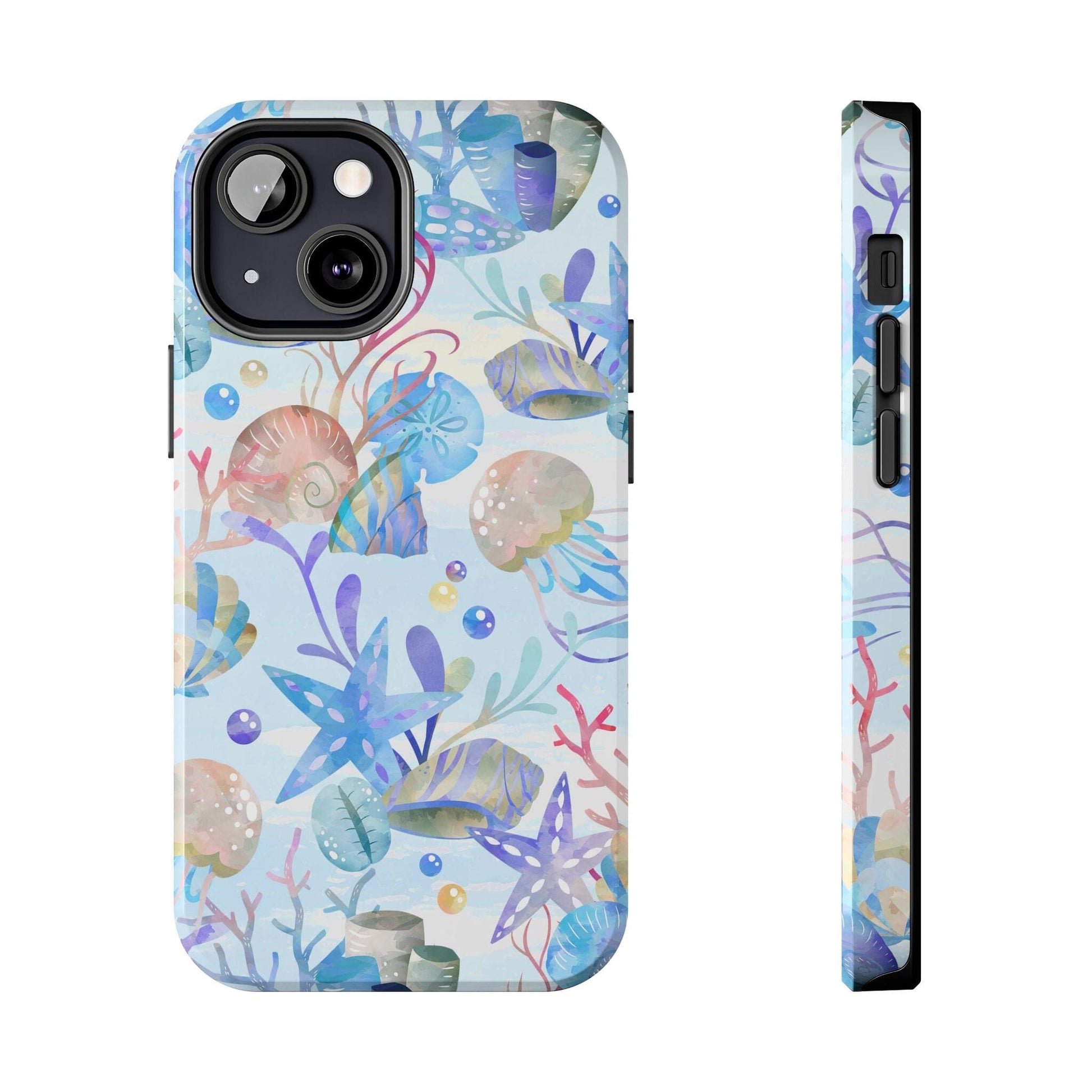 Vintage Seashell Phone Case • Beachy Summer Vibes Phone Case, Ocean Inspired Style fits most iPhone and Samsung Phones Phone Case Printify iPhone 13 Mini 