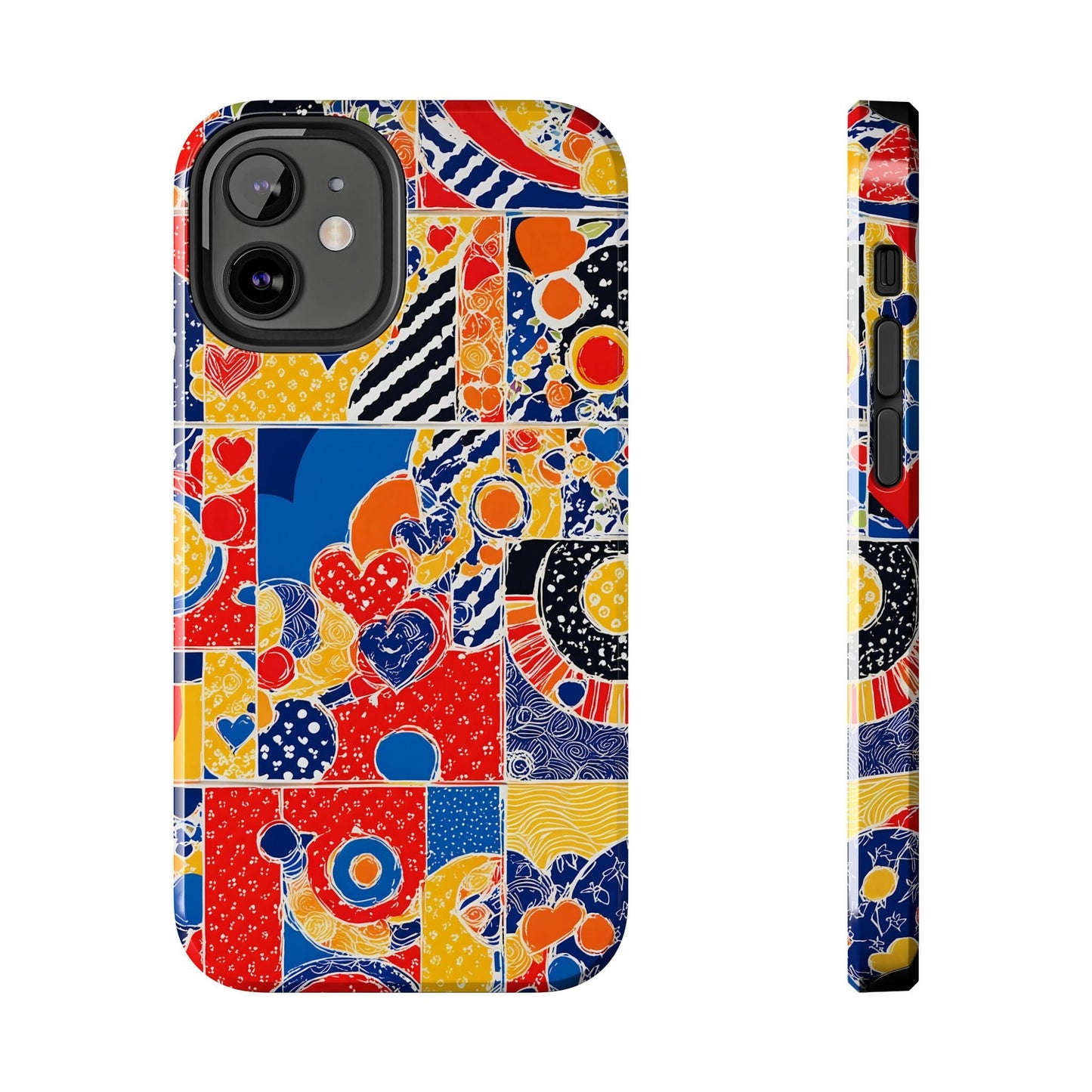 iPhone 16 Pro Case, Collage Phonecase, Mosaic Phone Case, s24 Ultra Case Phone Case Printify iPhone 12 Mini 