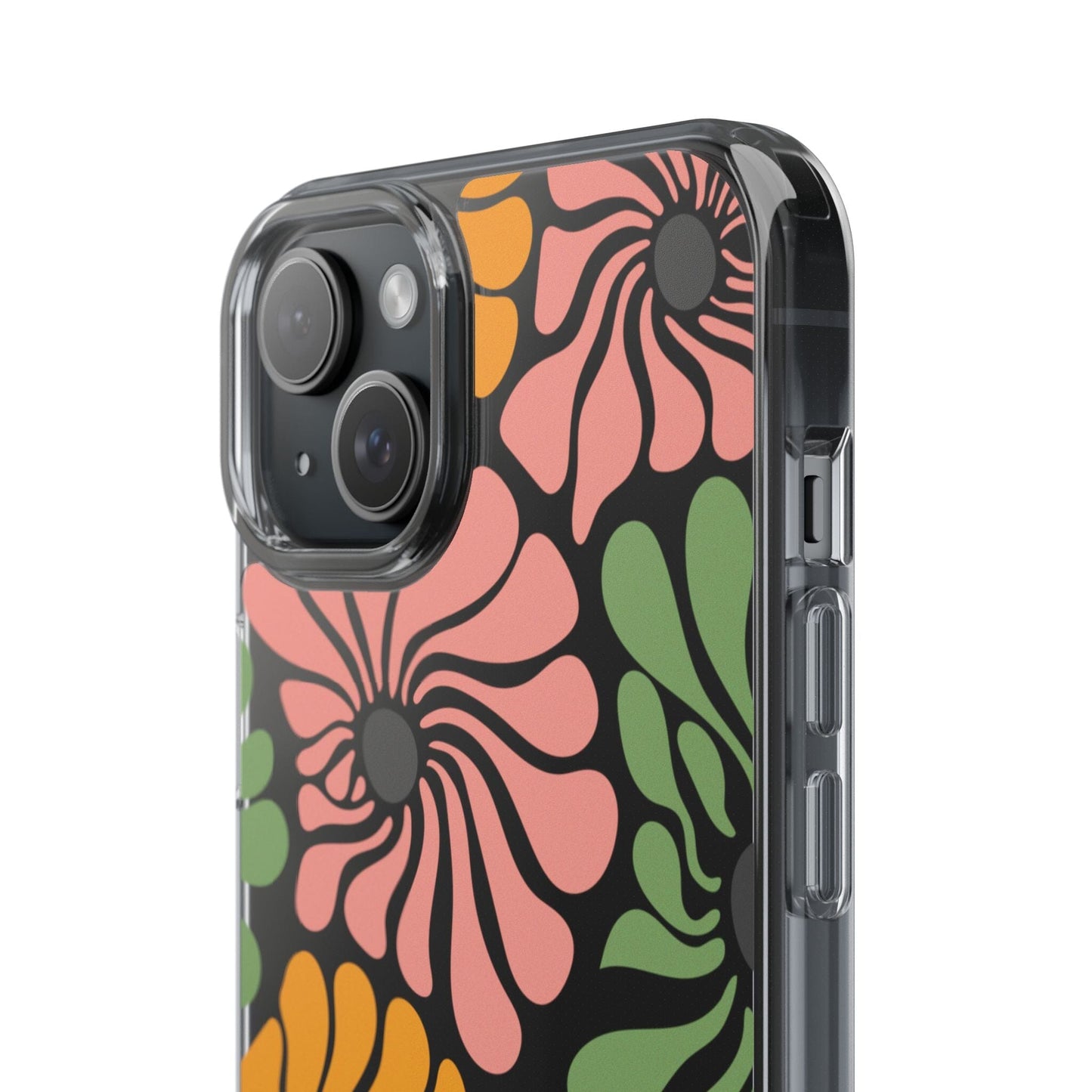 Retro Flower Phone Case, Hippie Boho Clear Phone Case, Matisse Flower Market Daisies Phonecase for iPhone 12, iPhone 13, iPhone 14 & Samsung Phone Case Printify 